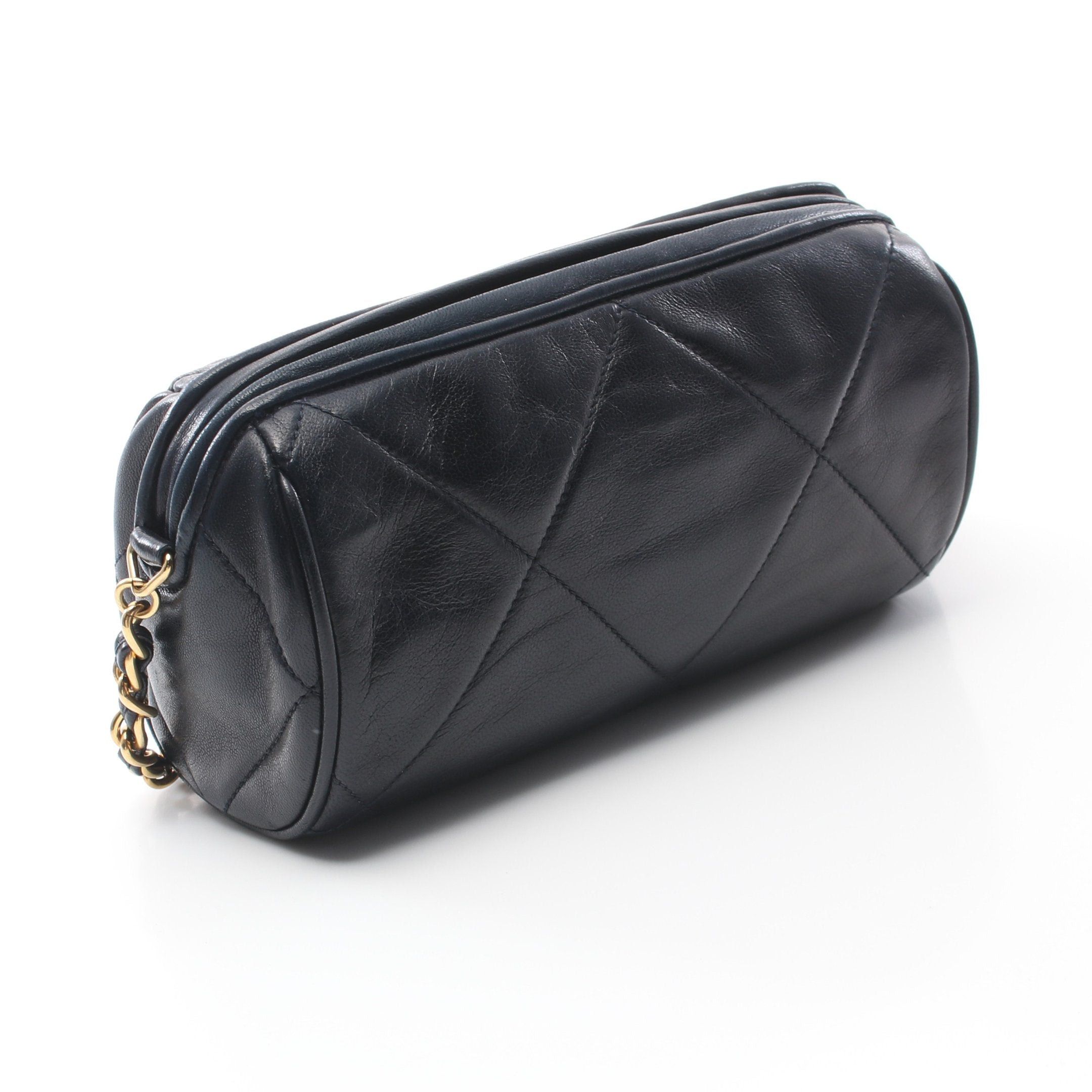 Chanel Chanel Matelasse Chain Shoulder Bag Lambskin Dark Navy Gold Hardware Fringe Size ONE SIZE - 2 Thumbnail