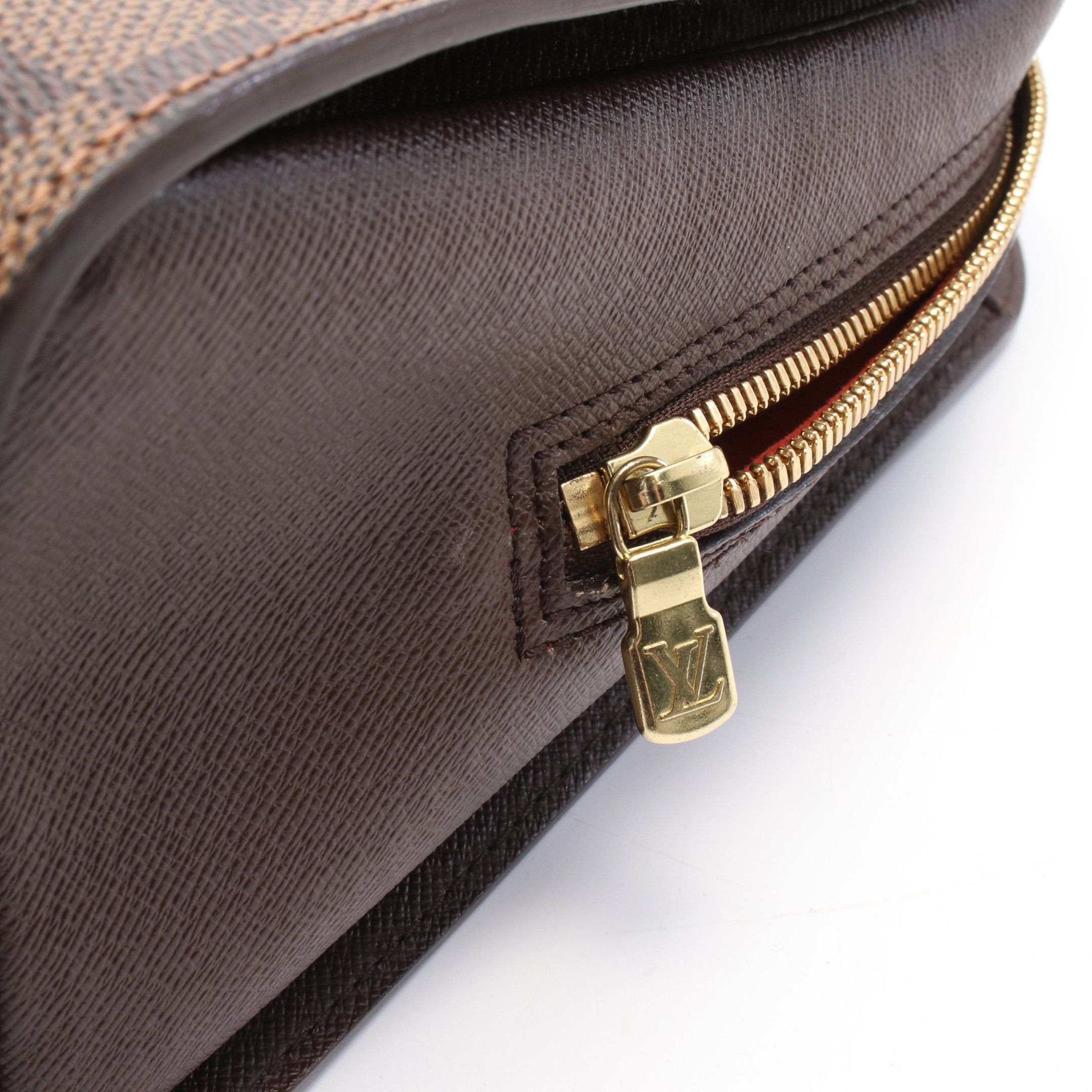 Louis Vuitton Louis Vuitton Triana Damier Ebene Handbag Leather Brown Size ONE SIZE - 7 Thumbnail