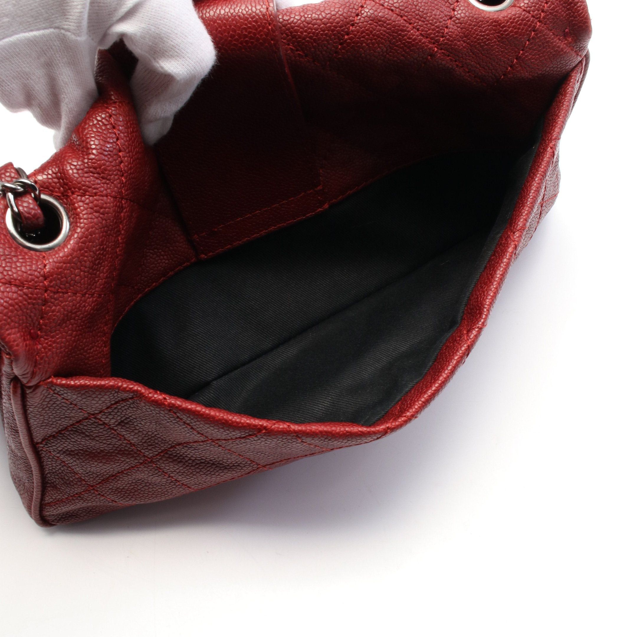 Chanel Chanel 2.55 Matelasse Chain Shoulder Bag Leather Bordeaux Silver Hardware Size ONE SIZE - 7 Thumbnail