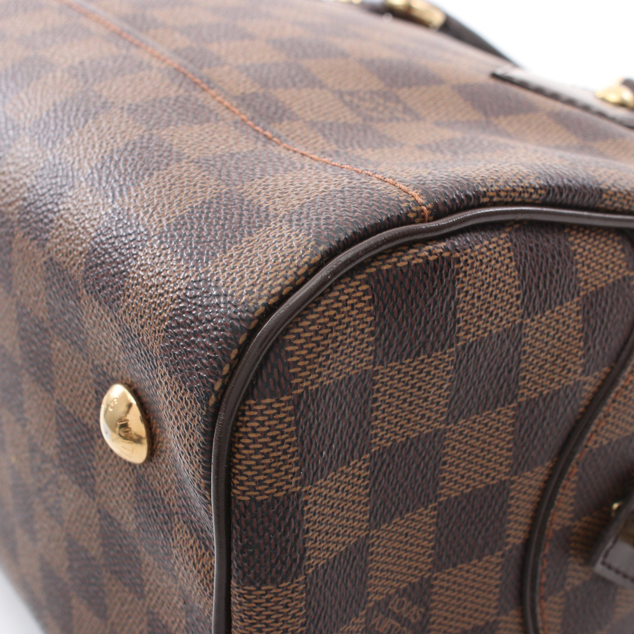 Louis Vuitton Louis Vuitton Duomo Damier Ebene Handbag Leather Brown Size ONE SIZE - 8 Thumbnail