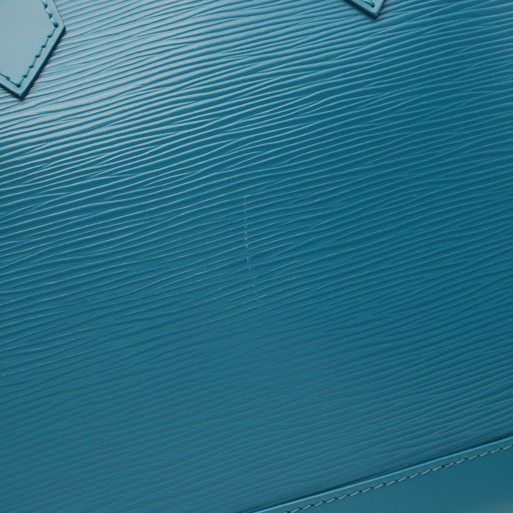 Louis Vuitton Louis Vuitton Alma Pm Epi Cyan Handbag Leather Blue Green Size ONE SIZE - 6 Thumbnail