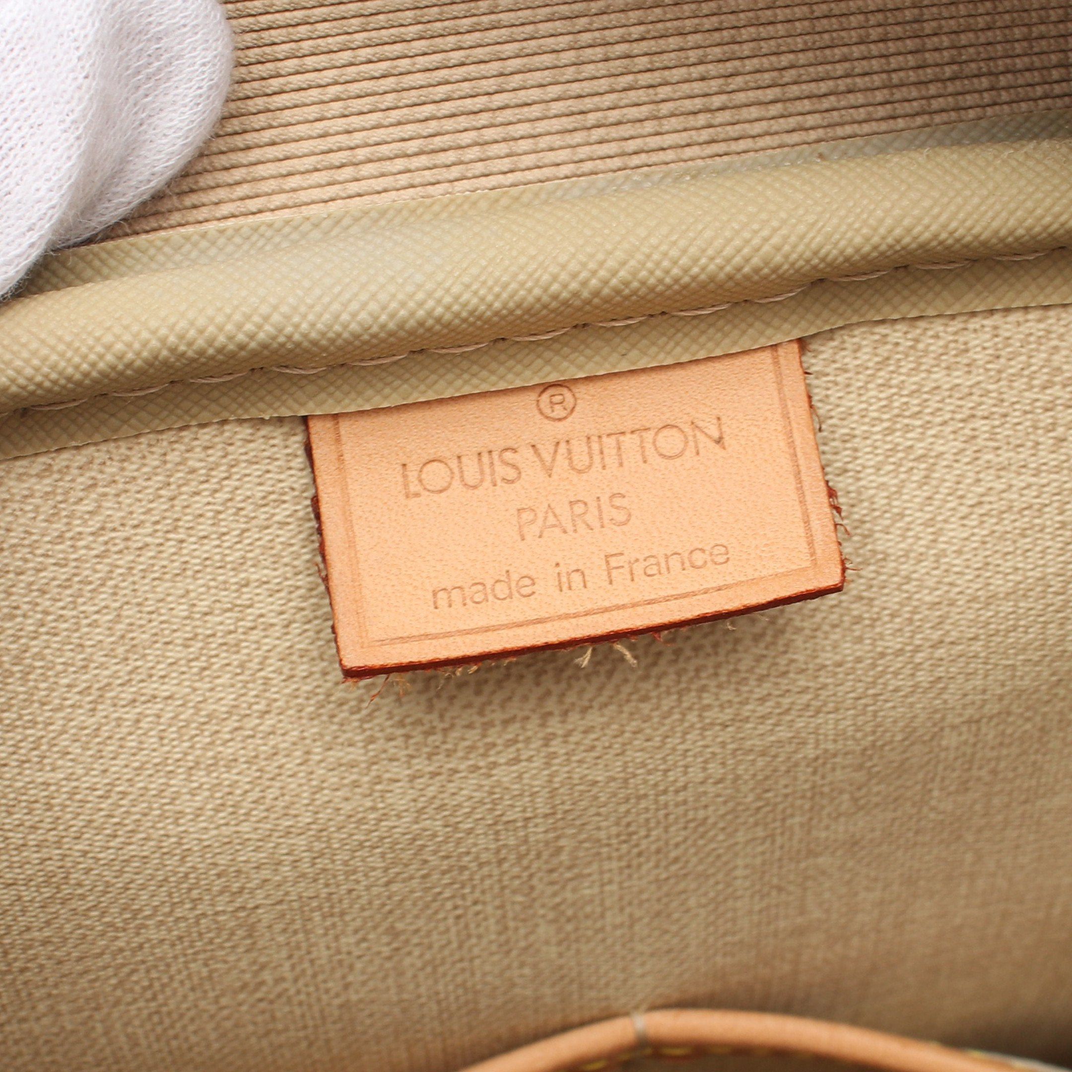 Louis Vuitton Louis Vuitton Deauville Bowling Vanity Monogram Handbag Leather Brown Size ONE SIZE - 4 Thumbnail