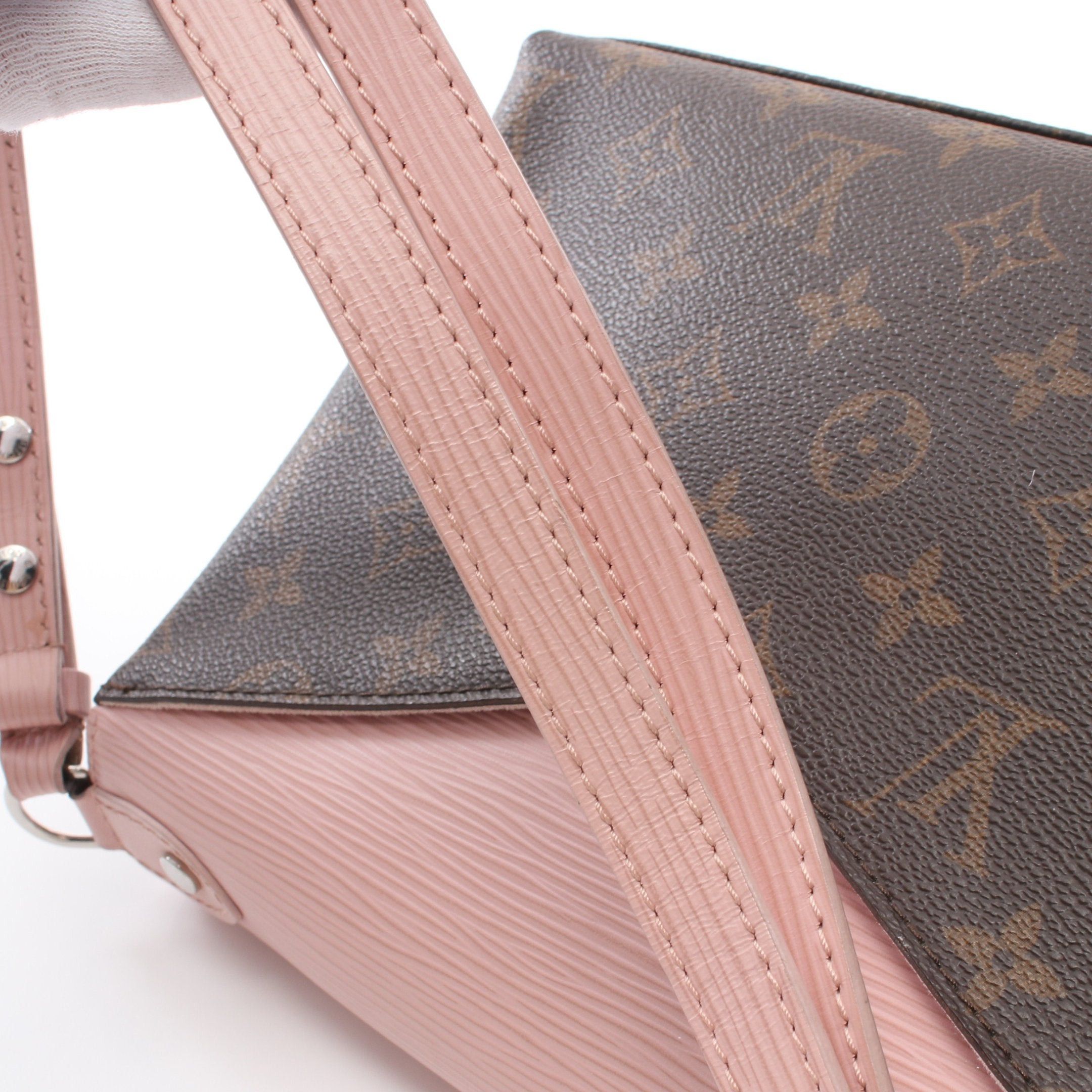Louis Vuitton Louis Vuitton Sun Michelle Monogram Epi Rose Ballerine Shoulder Bag Leather Brown Light Pink Size ONE SIZE - 11 Thumbnail