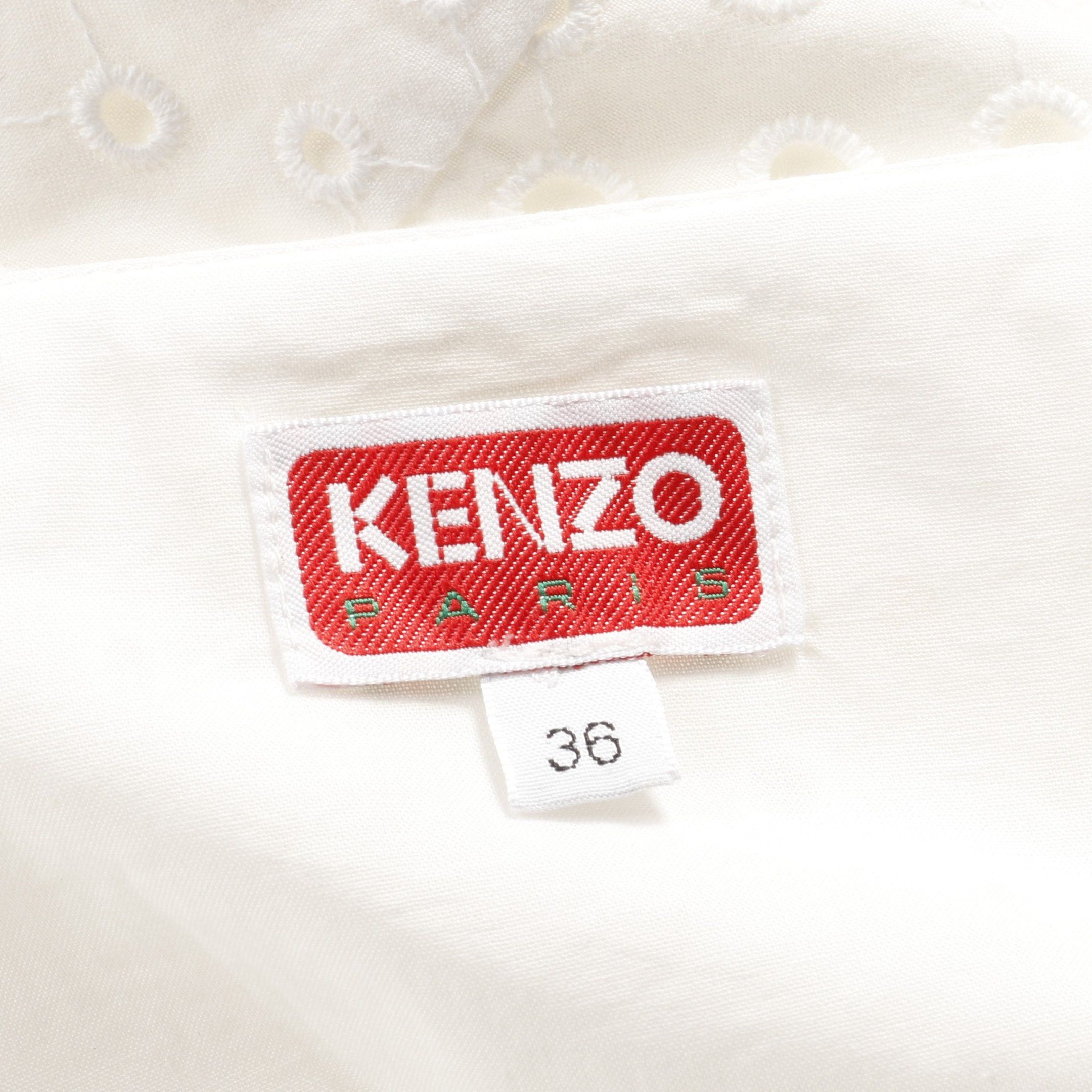 Kenzo Kenzo One Piece Puff Sleeve Cotton White 23Ss Size ONE SIZE - 3 Thumbnail