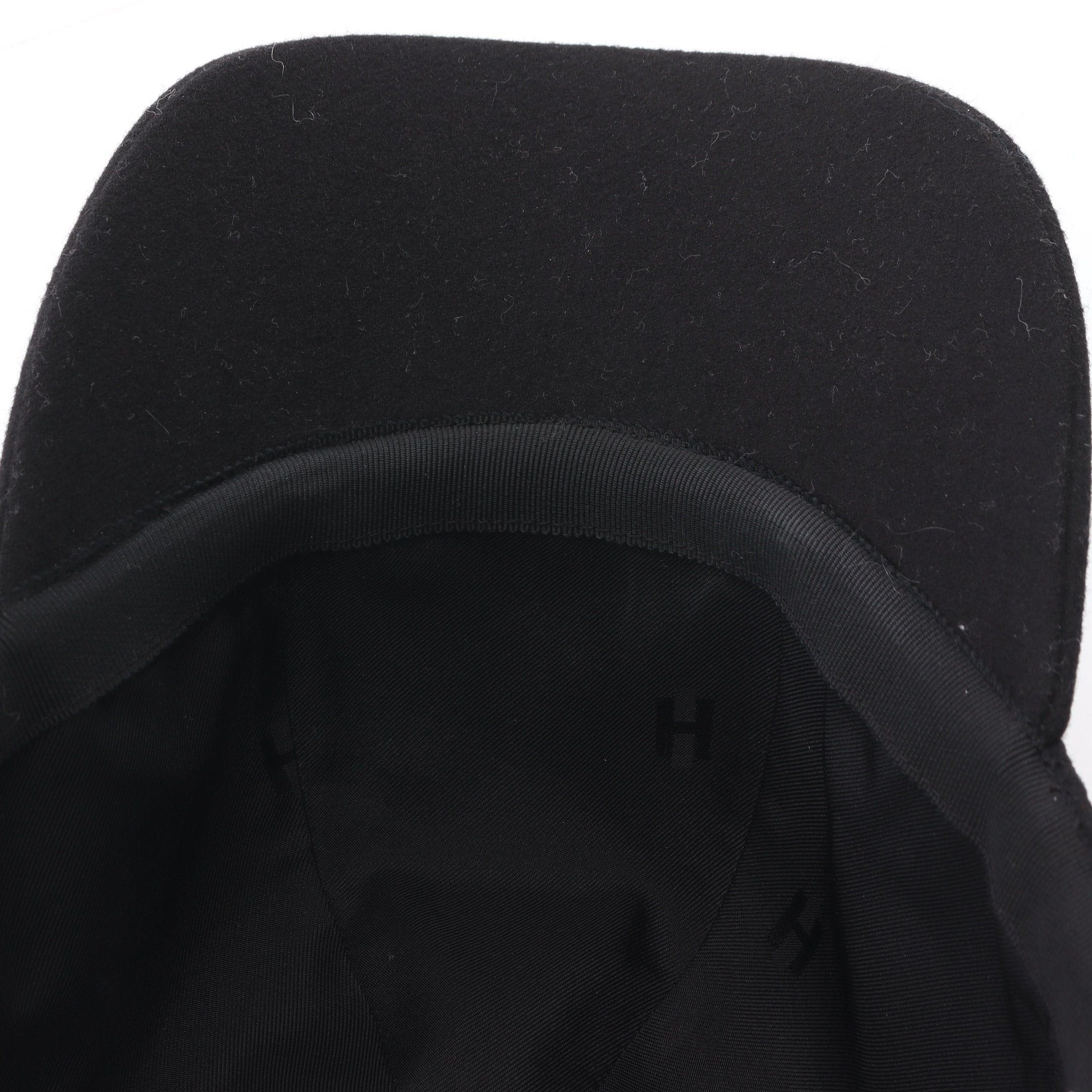 Hermes Hermes Serena Apron Doll Cap Cashmere Black Size ONE SIZE - 6 Thumbnail