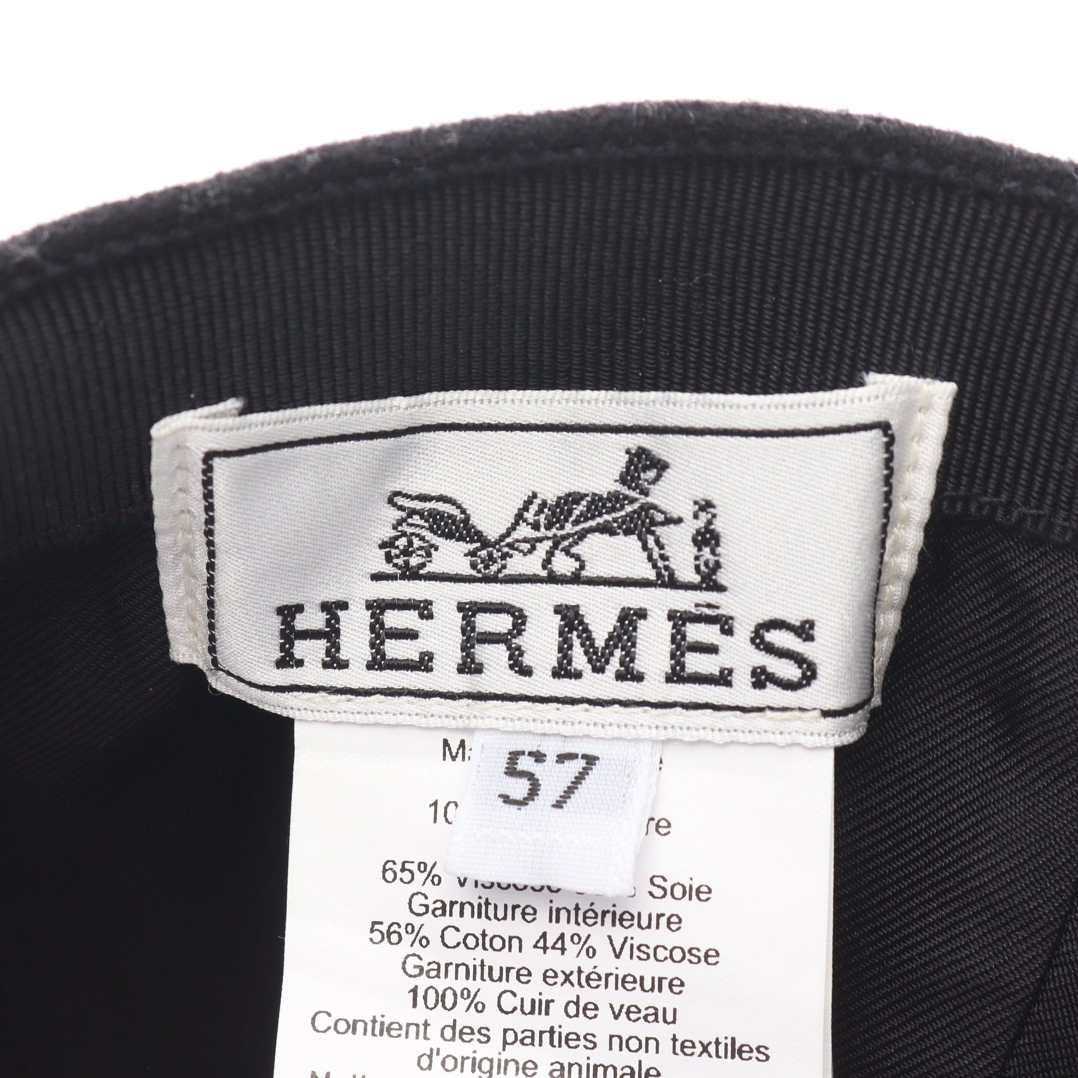 Hermes Hermes Serena Apron Doll Cap Cashmere Black Size ONE SIZE - 4 Thumbnail