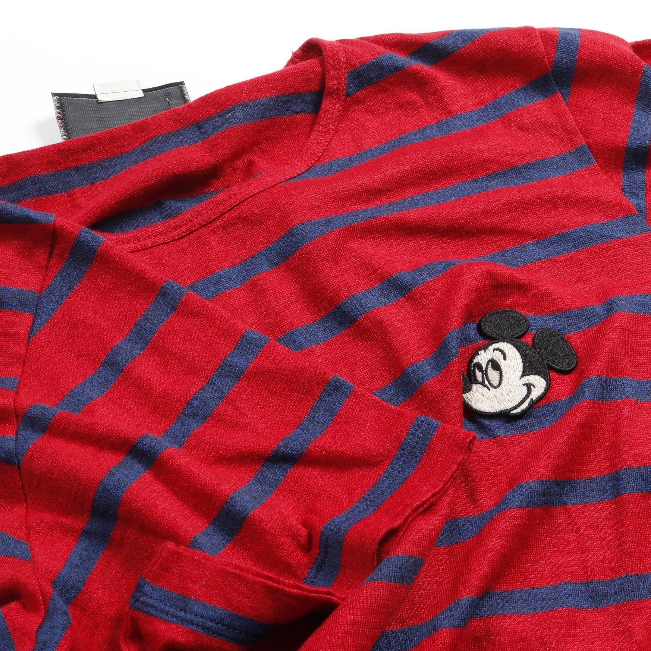 Gucci Gucci Gucci * Disney T-Shirt Stripes Linen Cotton Red Navy Size ONE SIZE - 5 Thumbnail