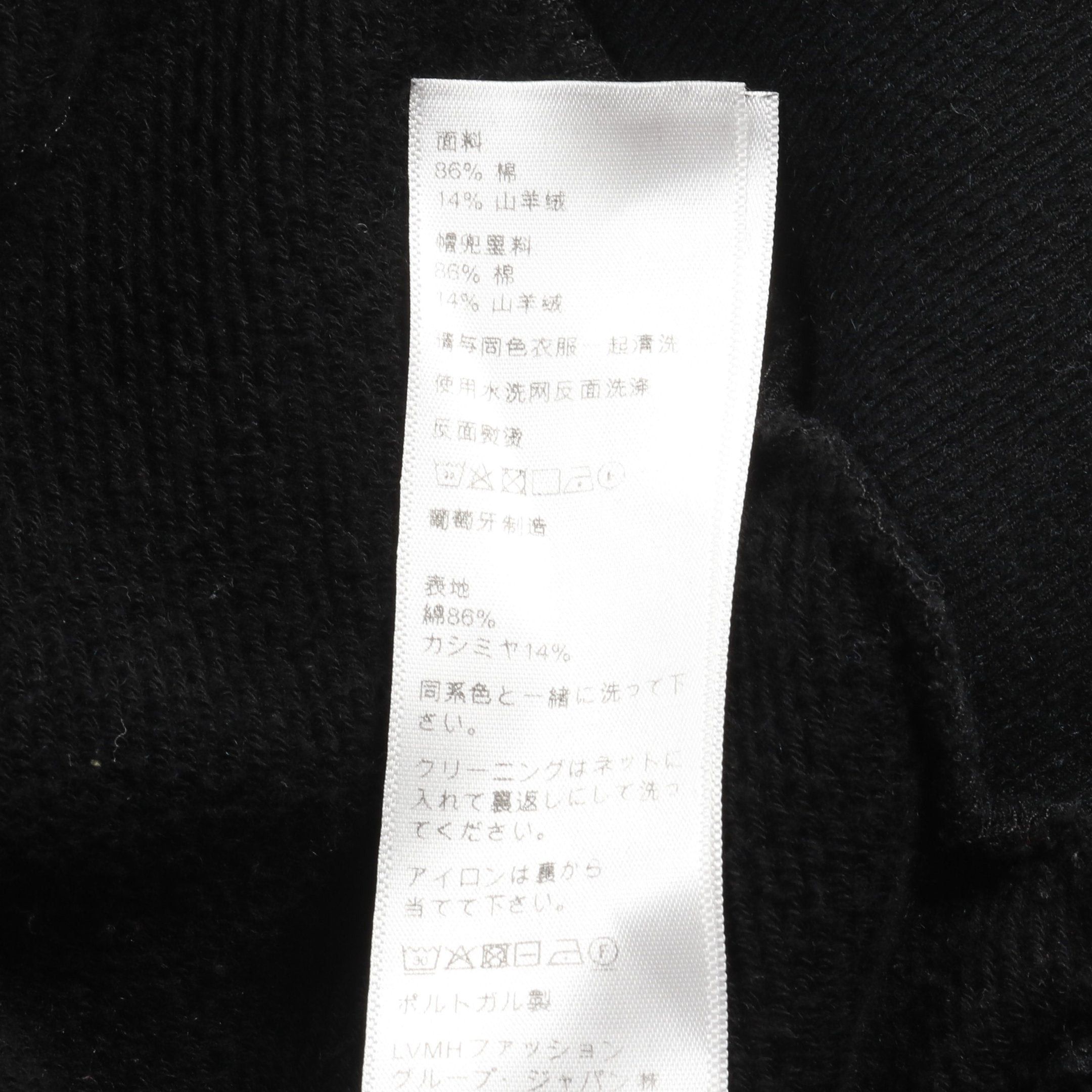 Celine Celine Triomphe Embroidery Pullover Hoodie Cotton Cashmere Black Size ONE SIZE - 4 Thumbnail