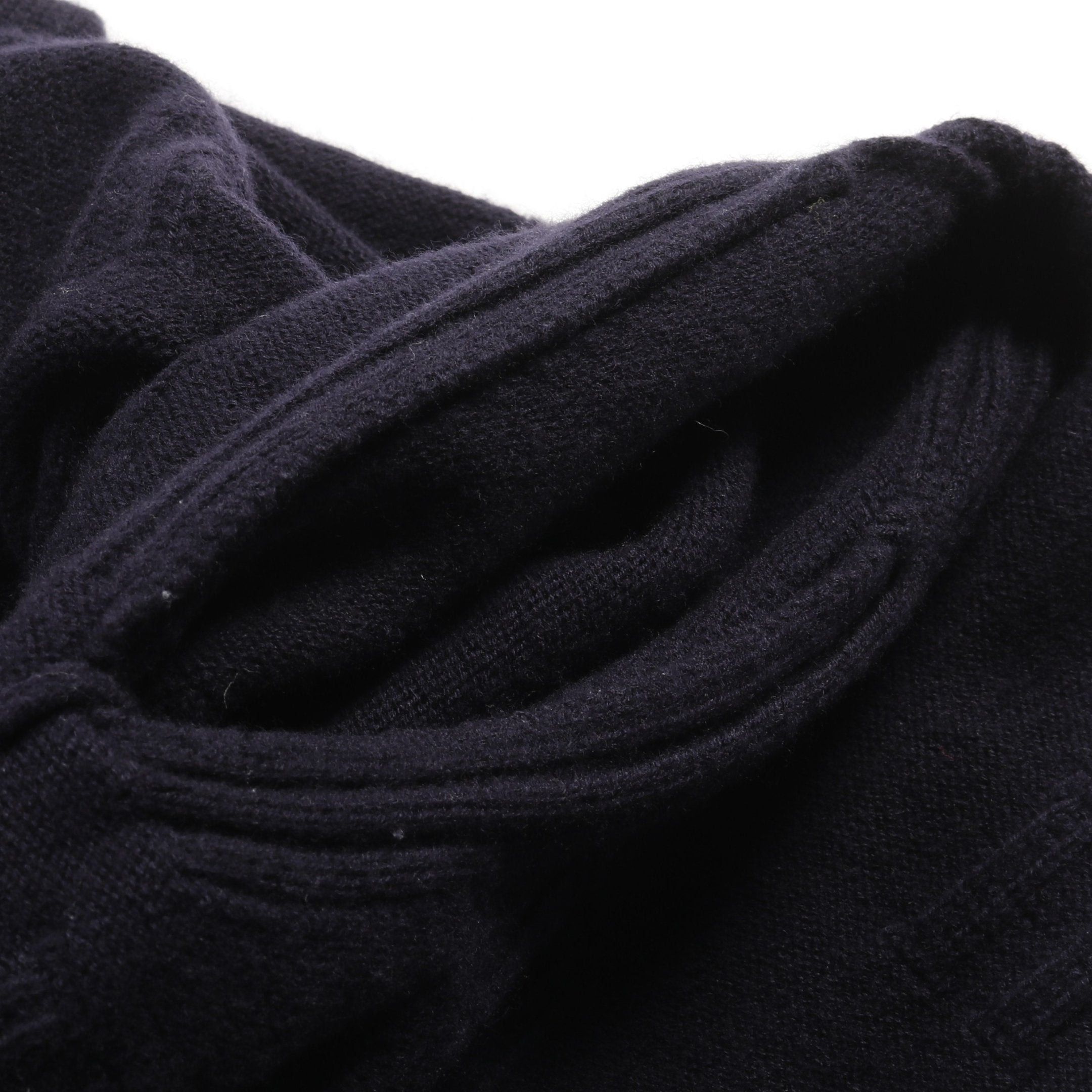 Hermes Hermes H Pattern Cardigan V-Neck Wool Navy Size ONE SIZE - 7 Thumbnail