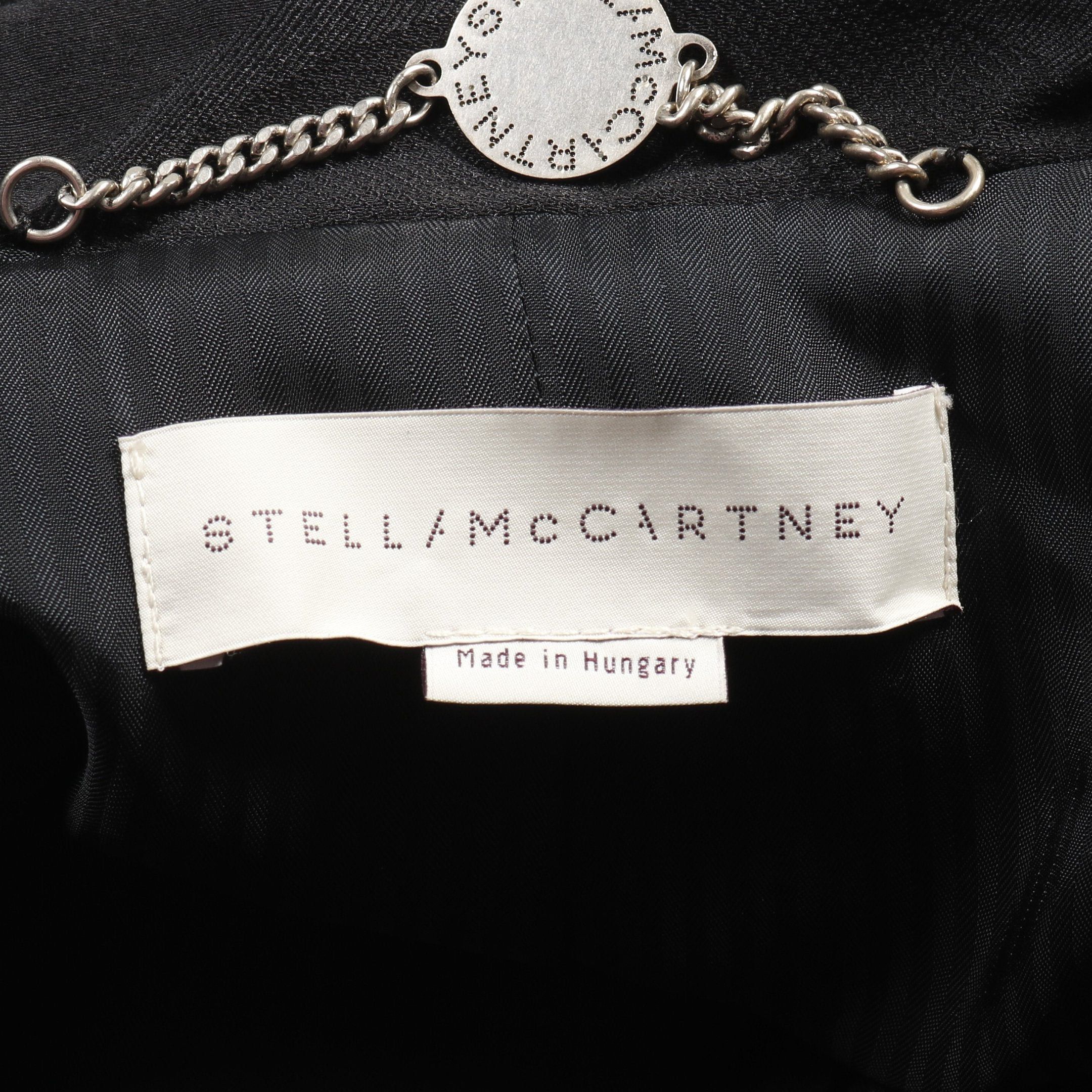 Stella McCartney Stella Mccartney Trench Coat Wool Black Size ONE SIZE - 3 Thumbnail