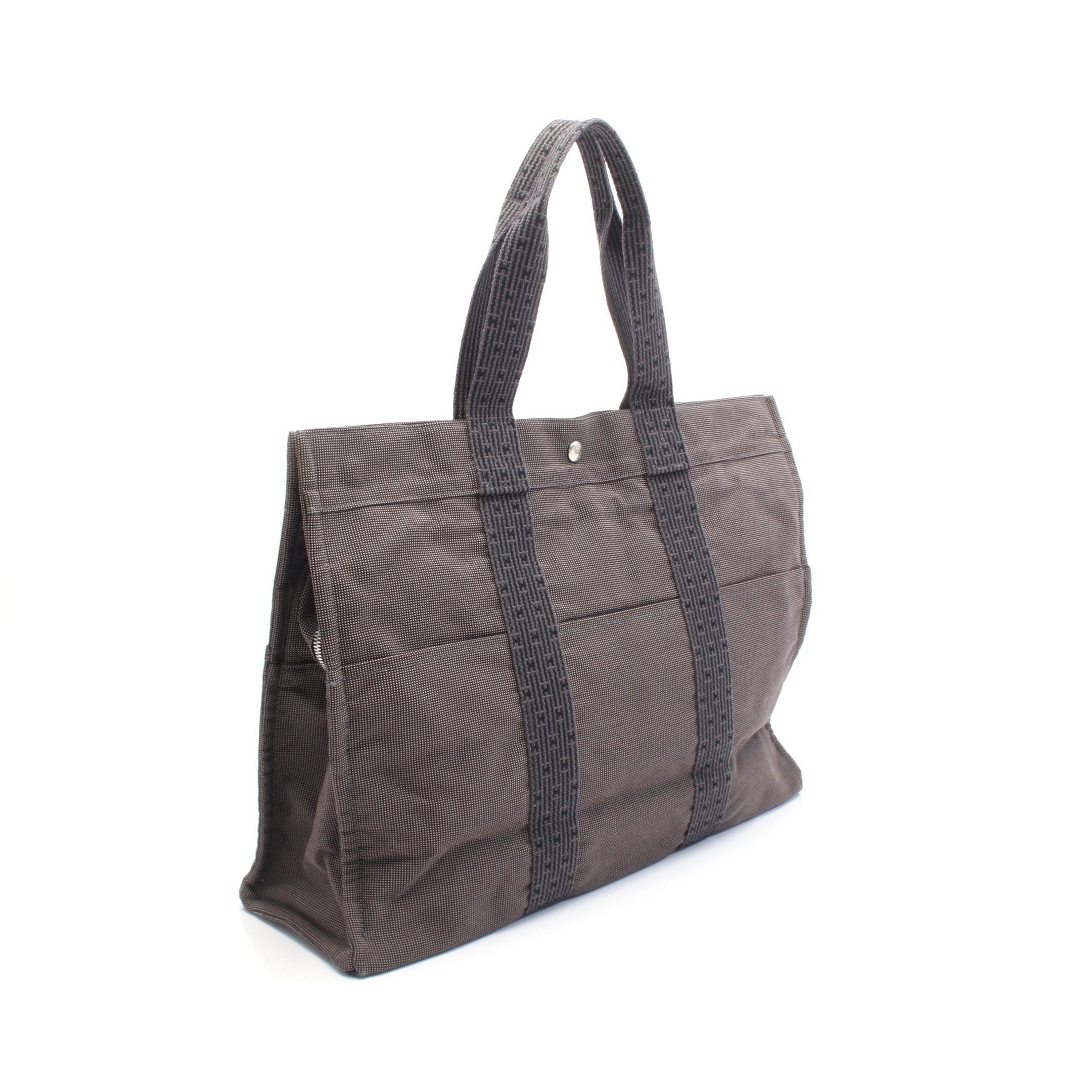 Hermes Hermes Yale Line Gm Handbag Tote Bag Canvas Gray Silver Hardware Size ONE SIZE - 2 Thumbnail
