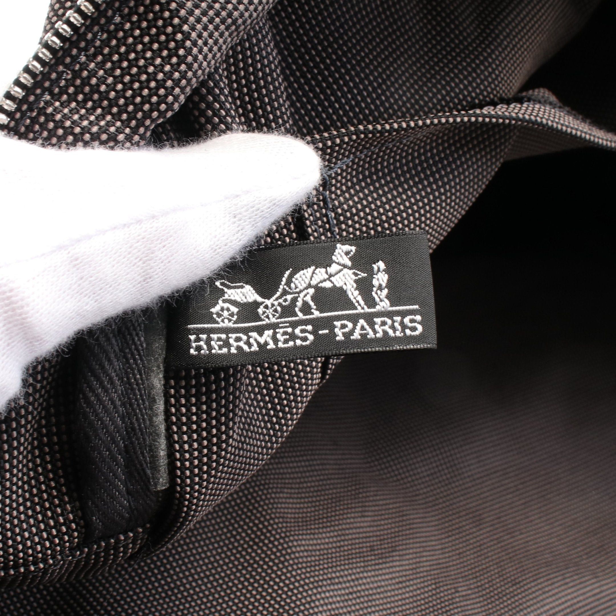 Hermes Hermes Yale Line Gm Handbag Tote Bag Canvas Gray Silver Hardware Size ONE SIZE - 4 Thumbnail