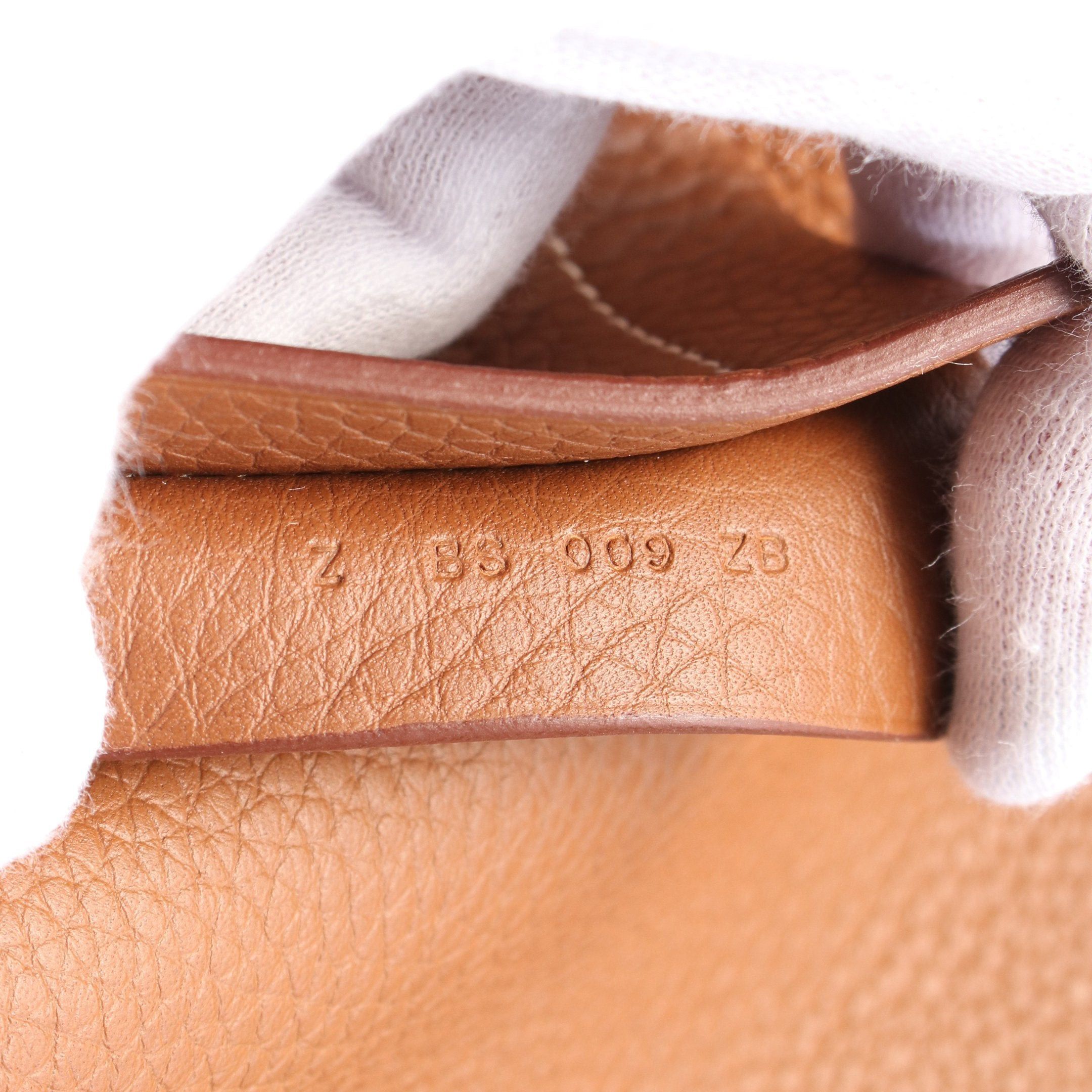 Hermes Cabaseri 46 Gold Shoulder Bag Tote Clemence Leather Brown Z Stamp