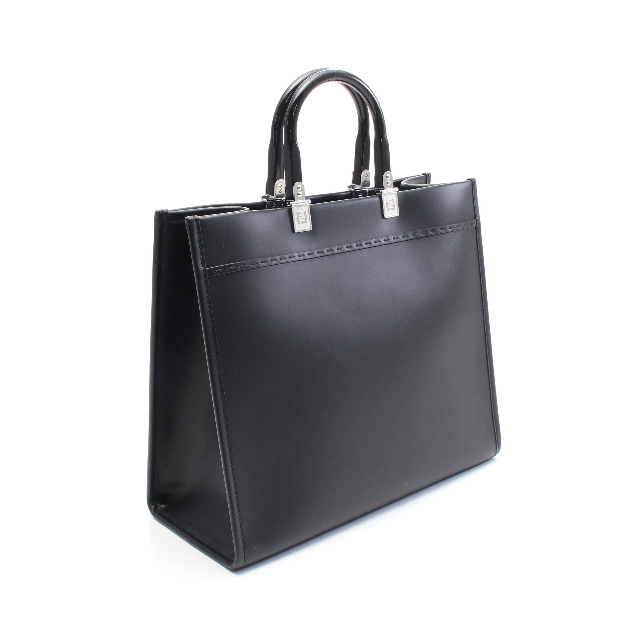 Fendi Fendi Sunshine Medium Handbag Tote Bag Leather Black Size ONE SIZE - 2 Thumbnail