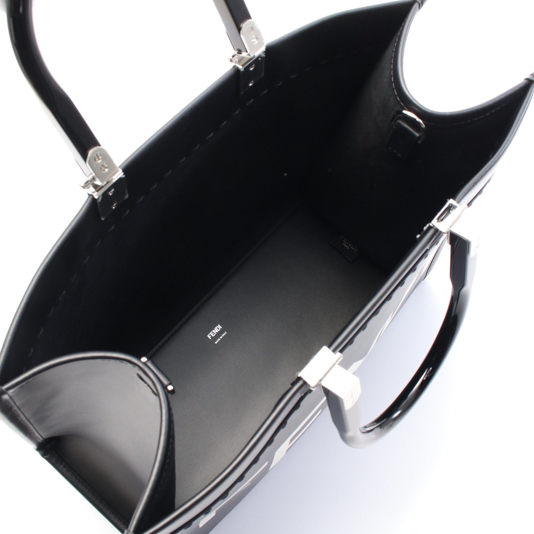 Fendi Fendi Sunshine Medium Handbag Tote Bag Leather Black Size ONE SIZE - 3 Thumbnail