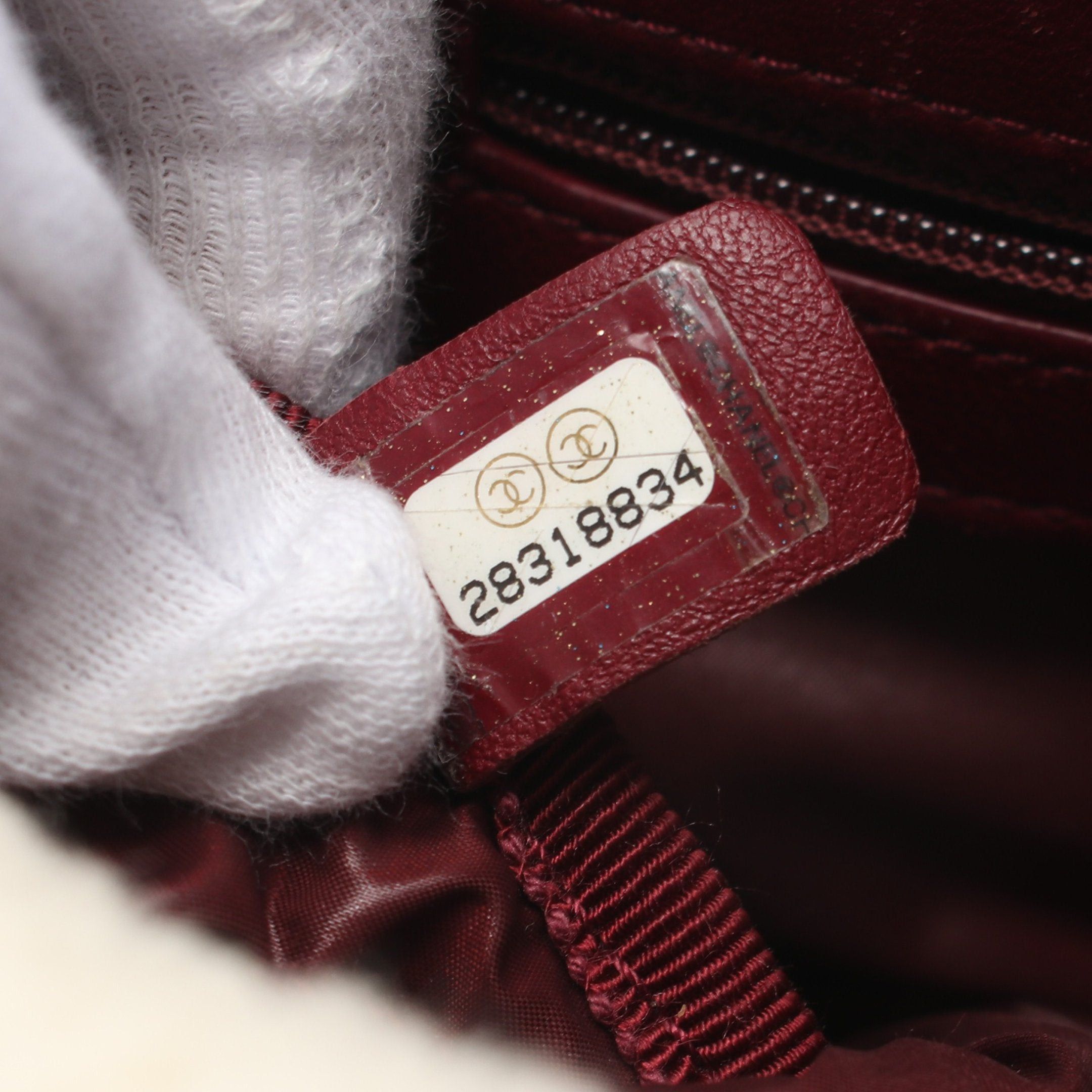 Chanel Chanel Coco Mark Body Bag Waist Fabric Off White Silver Hardware Size ONE SIZE - 5 Thumbnail