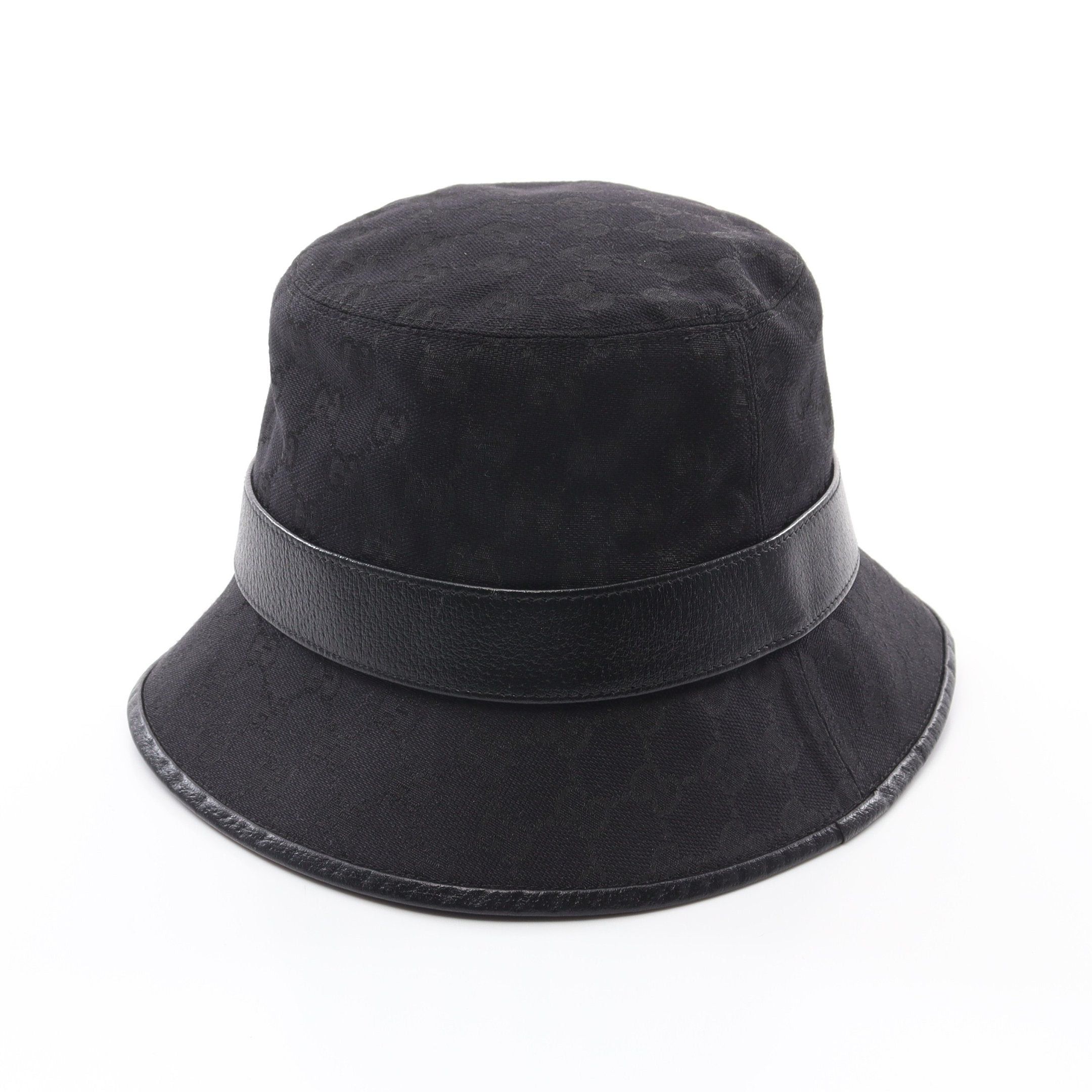 Gucci Gucci Gg Marmont Canvas Hat Cotton Black Size ONE SIZE - 2 Thumbnail