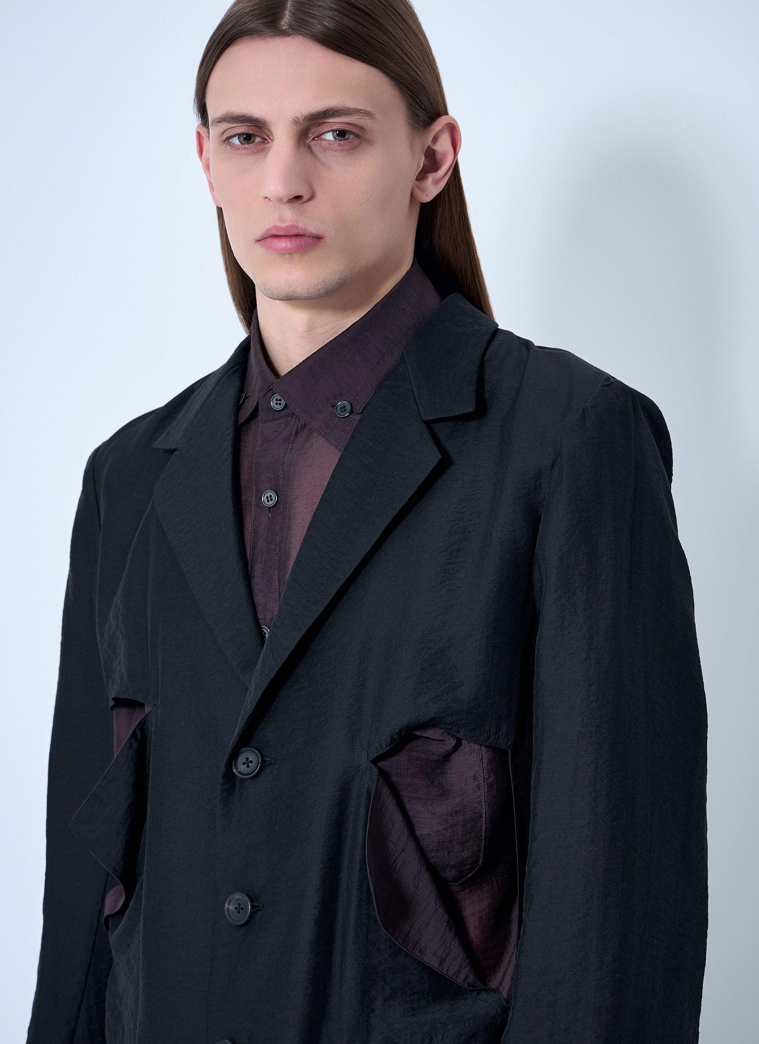 Yohji Yamamoto Cut-Off Single-Breasted Blazer Size US M / EU 48-50 / 2 - 5 Thumbnail