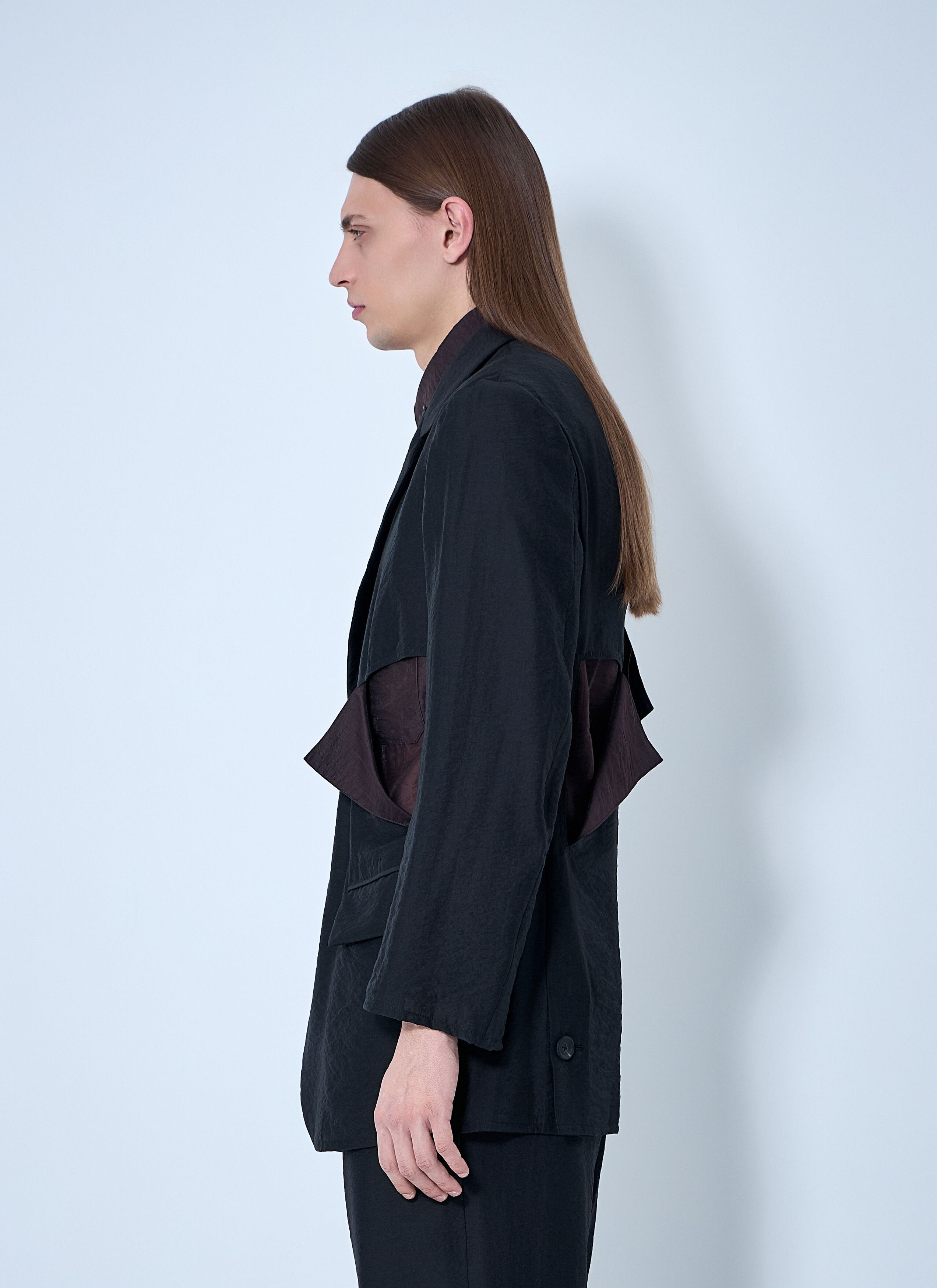 Yohji Yamamoto Cut-Off Single-Breasted Blazer Size US M / EU 48-50 / 2 - 3 Thumbnail