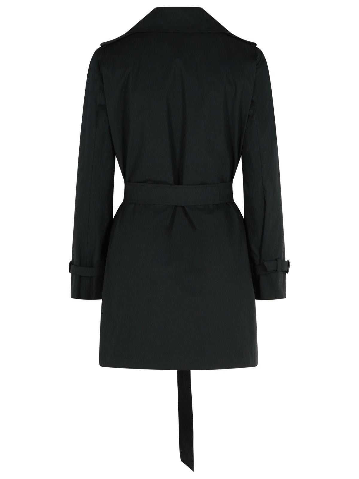 Max Mara MAX MARA 'Landa' Black Cotton Trench Coat Size S / US 4 / IT 40 - 3 Thumbnail