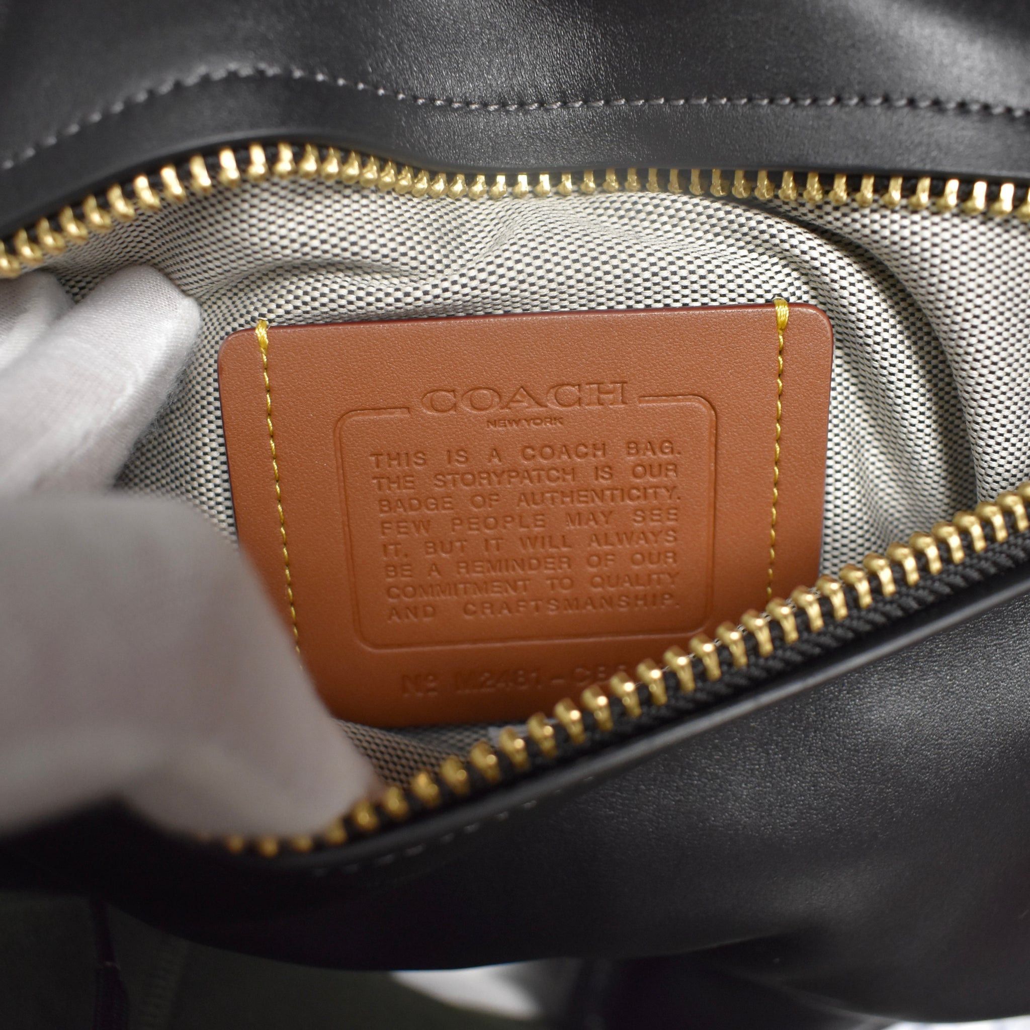 Coach Coach Dino Kisslock Frame Bag Black Leather Size ONE SIZE - 8 Thumbnail