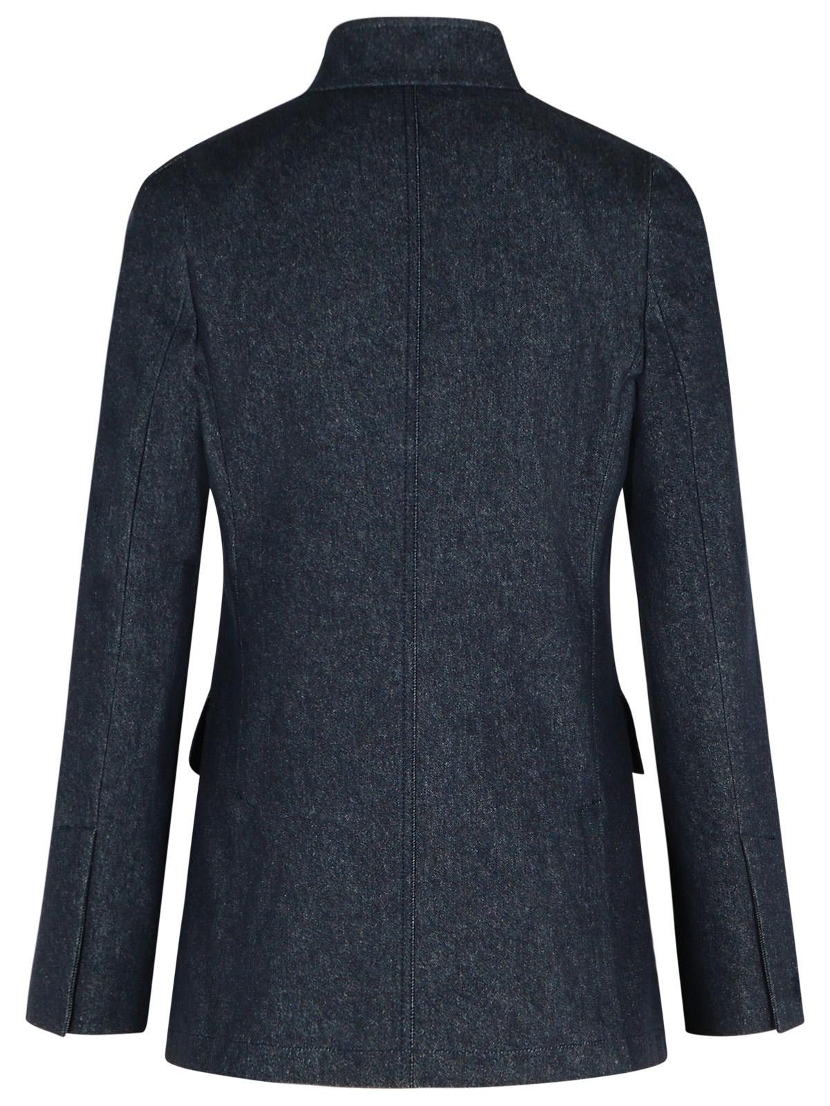 Max Mara MAX MARA 'Beatrice' Blue Cotton Blazer Size M / US 6-8 / IT 42-44 - 3 Thumbnail