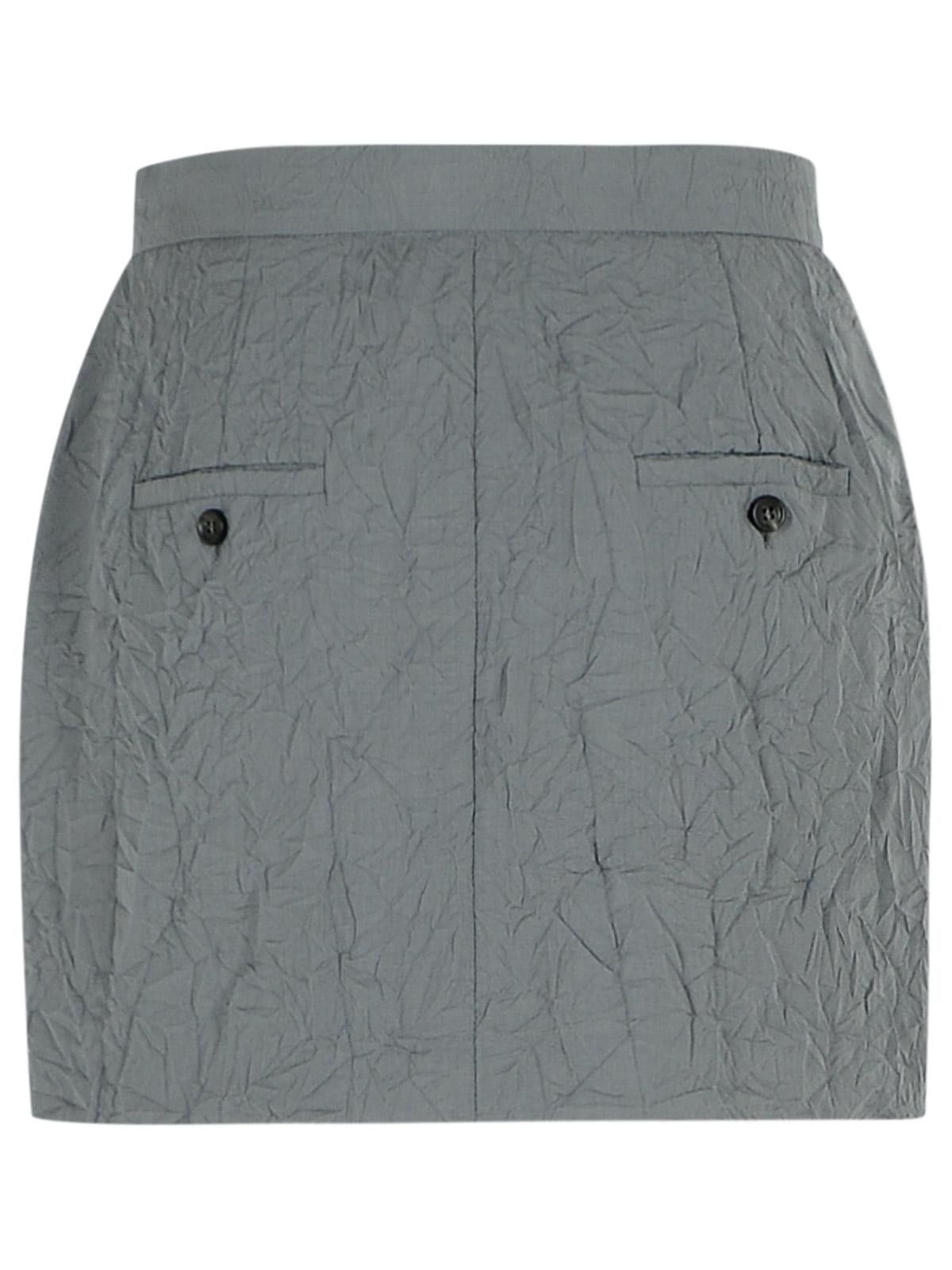 Max Mara MAX MARA 'Abate' Grey Virgin Wool Skirt Size 27" / US 4 / IT 40 - 3 Thumbnail