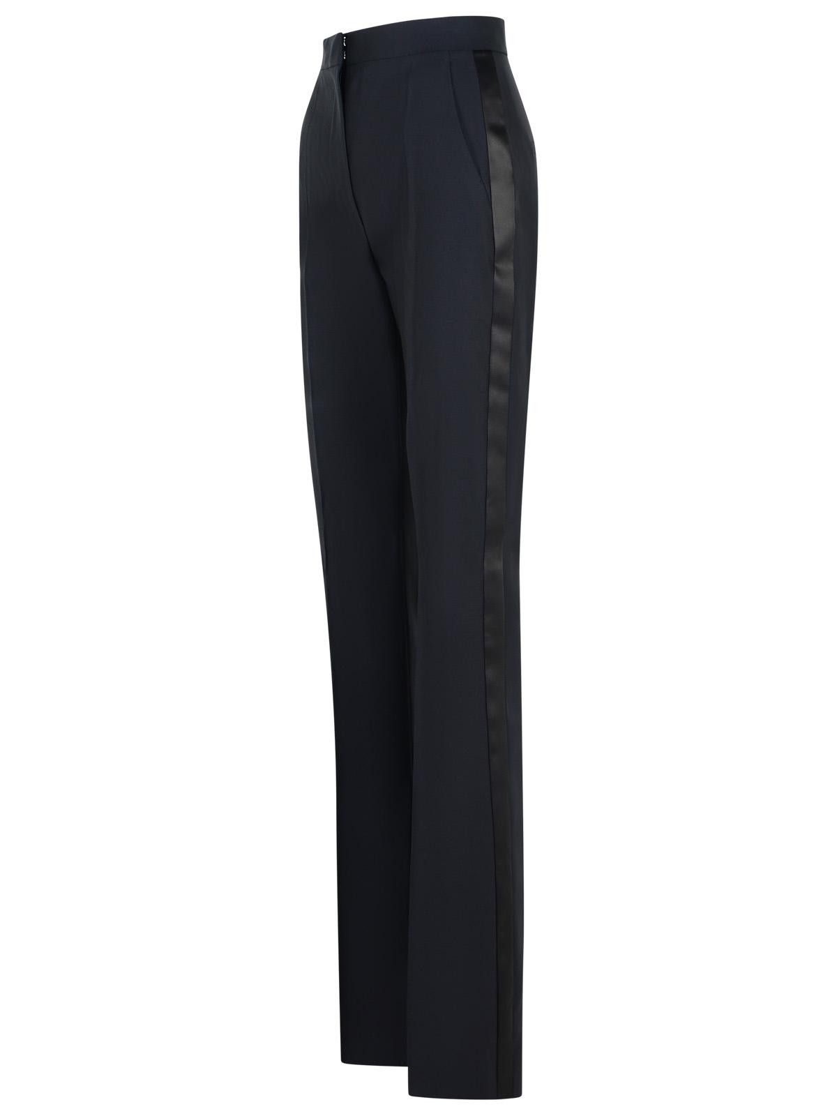 Max Mara MAX MARA 'Delfino' Black Virgin Wool Blend Pants Size 28" / US 6 / IT 42 - 2 Thumbnail