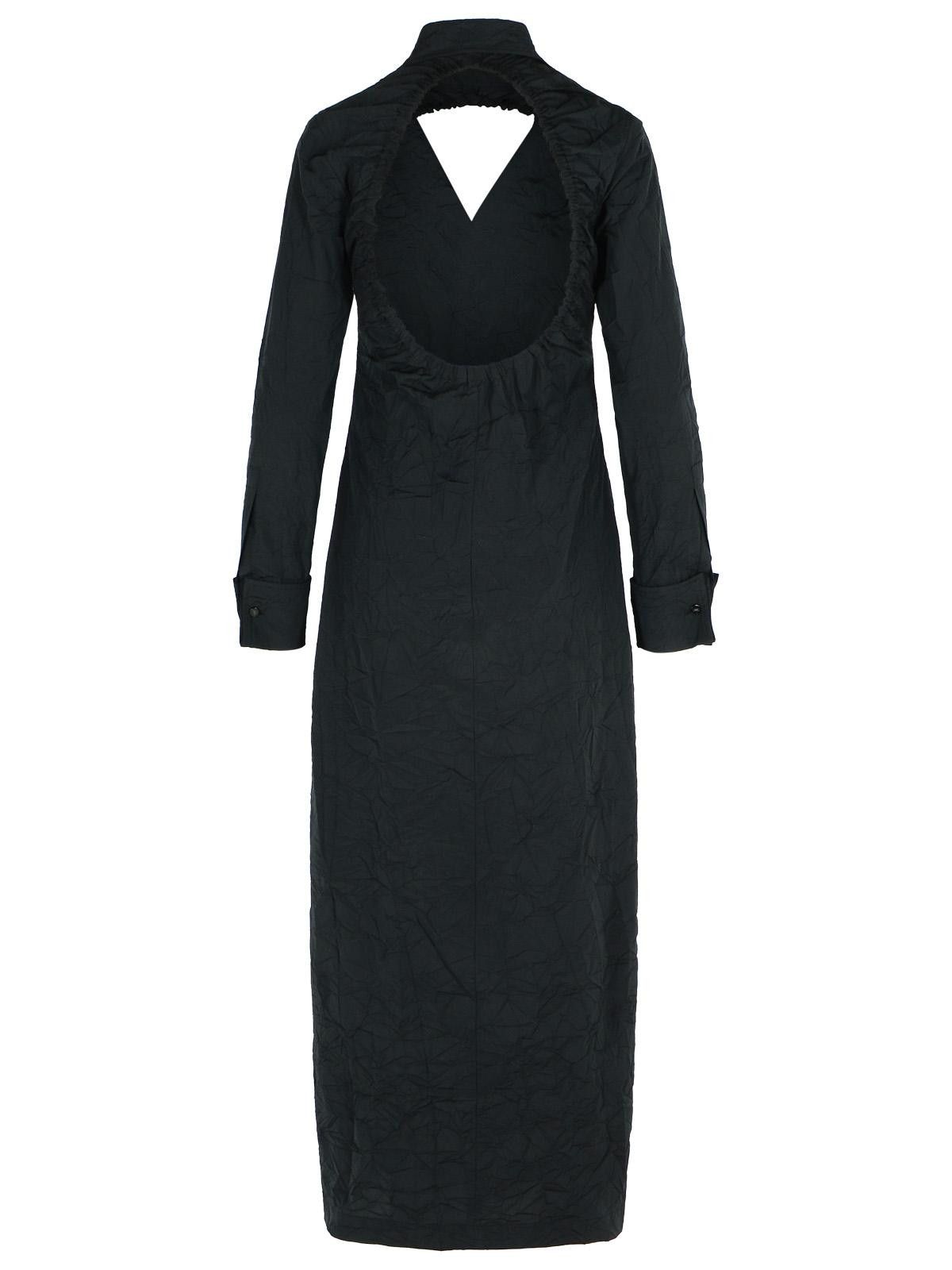 Max Mara MAX MARA 'Rovigo' Black Cotton Blend Dress Size XS / US 0-2 / IT 36-38 - 3 Thumbnail