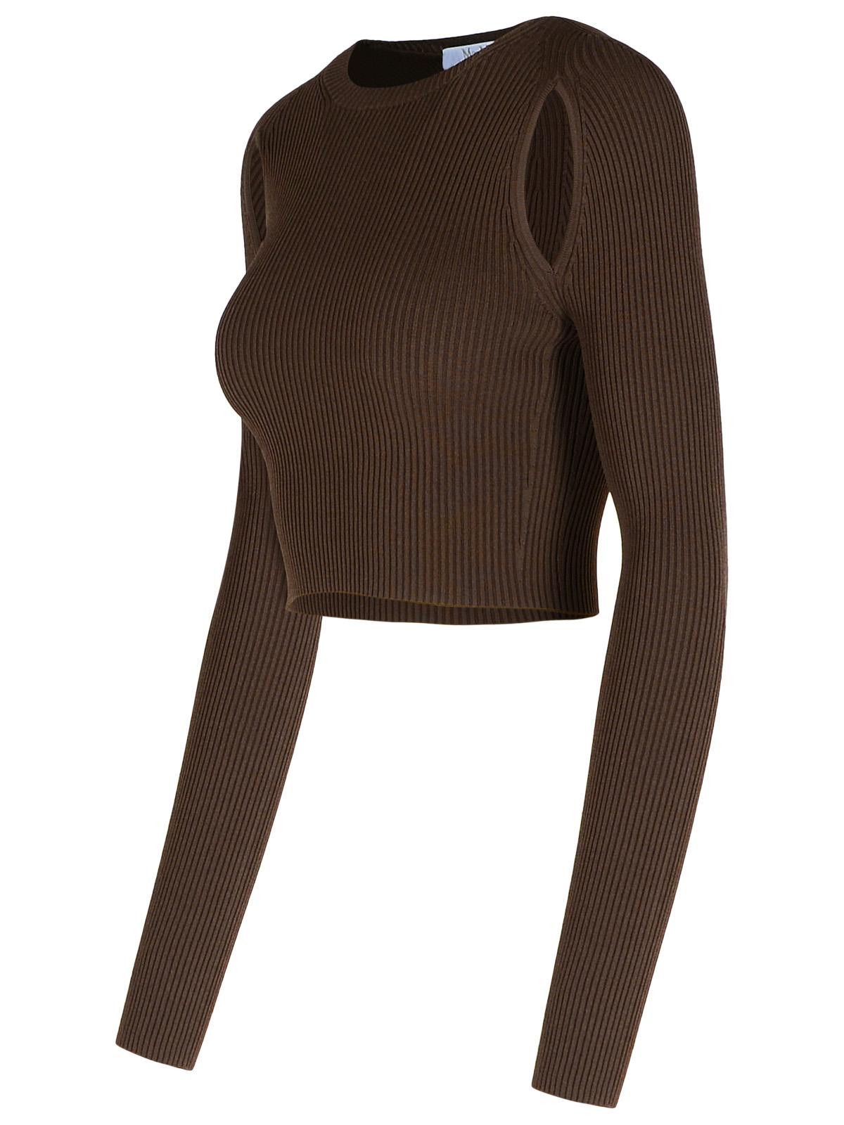 Max Mara MAX MARA 'Ala' Brown Viscose Blend Sweater Size M / US 6-8 / IT 42-44 - 2 Thumbnail