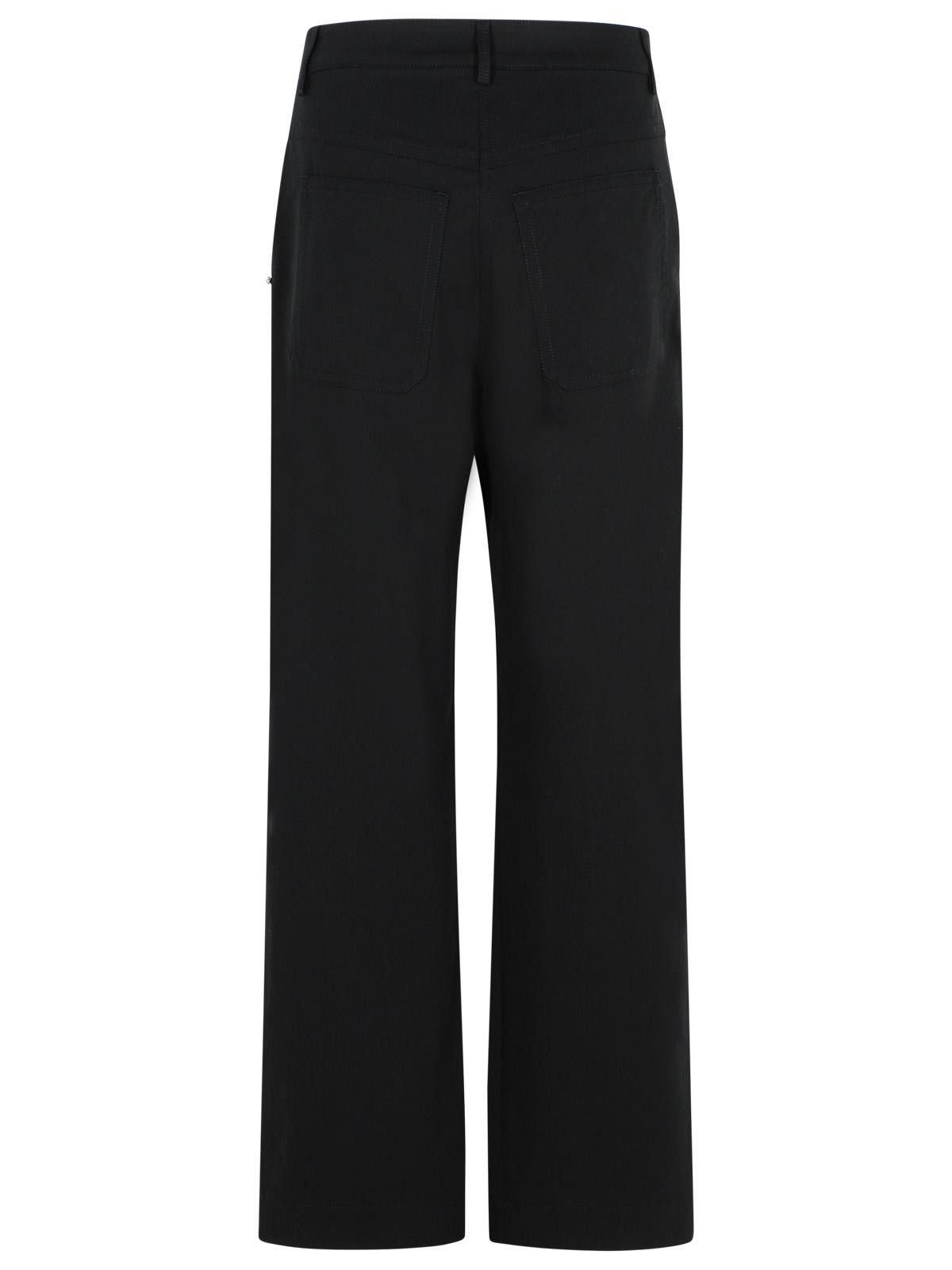 Sportmax SPORTMAX Era' Black Cotton Pants Size 26" / US 2 / IT 38 - 3 Thumbnail