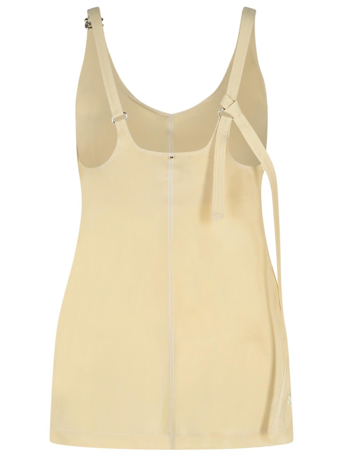 Sportmax SPORTMAX 'Waser' Beige Viscose Tank Top Size XS / US 0-2 / IT 36-38 - 3 Thumbnail