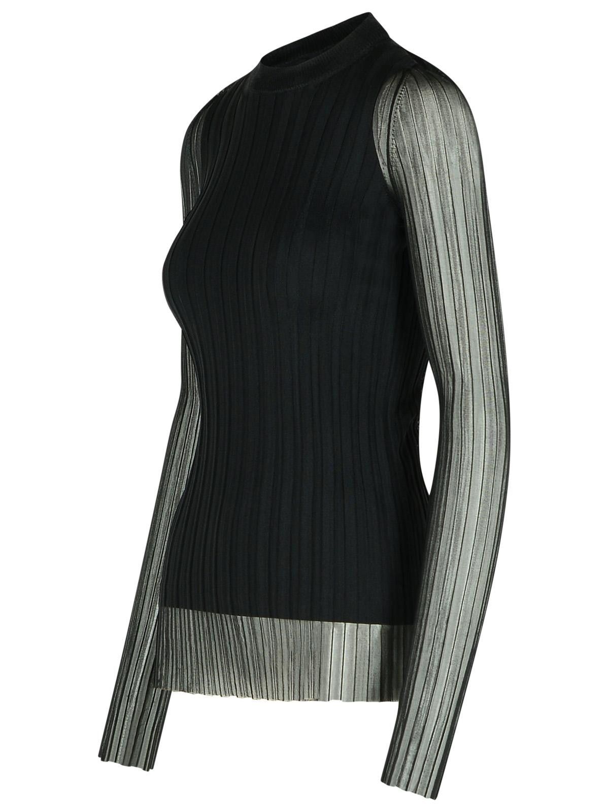 Sportmax SPORTMAX 'Acino' Black Polyamide Blend Sweater Size M / US 6-8 / IT 42-44 - 2 Thumbnail