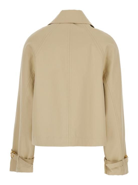 AMI AMI Women Trench Coats FJK073CO00817251 Beige Size M / US 6-8 / IT 42-44 - 2 Thumbnail