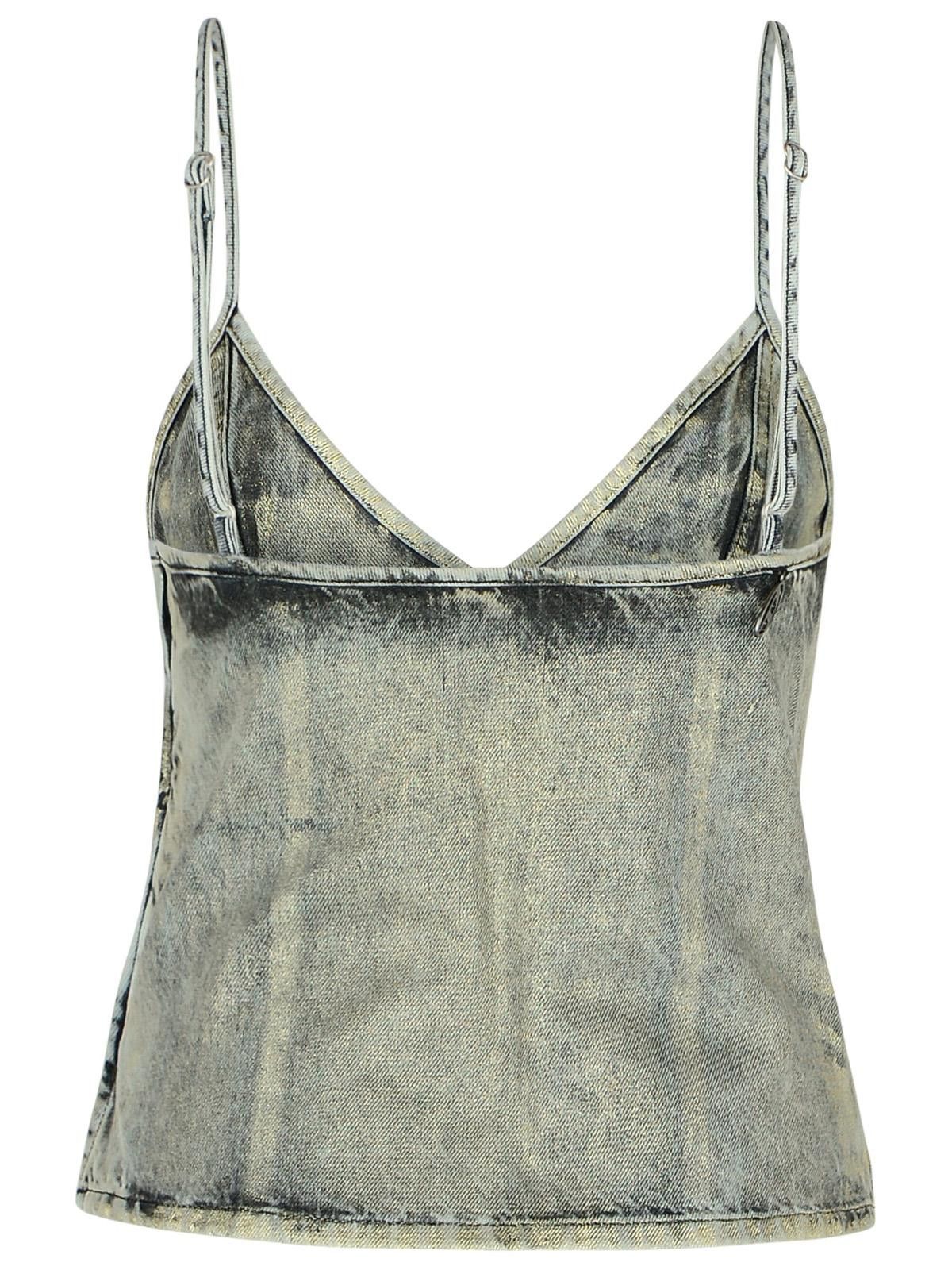 Diesel DIESEL 'Fulsy' Silver Denim Tank Top Size S / US 4 / IT 40 - 3 Thumbnail