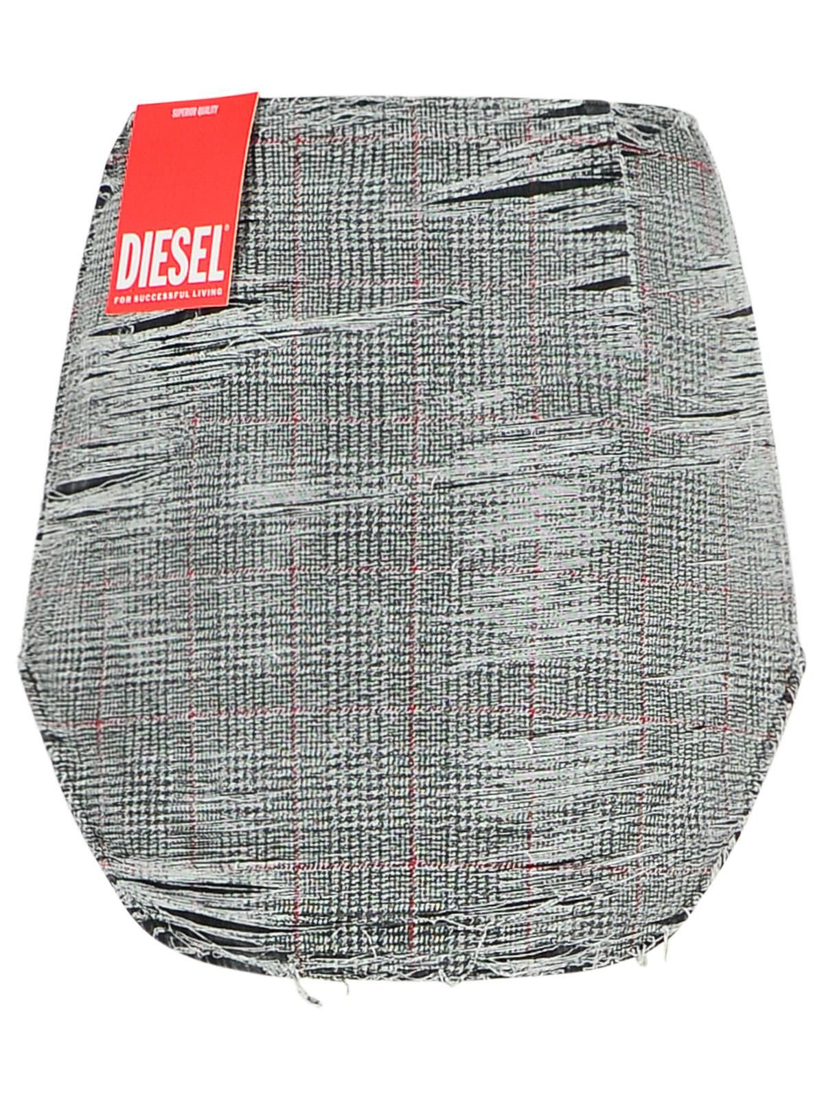 Diesel DIESEL 'Ada' Grey Cotton Miniskirt Size 28" / US 6 / IT 42 - 3 Thumbnail