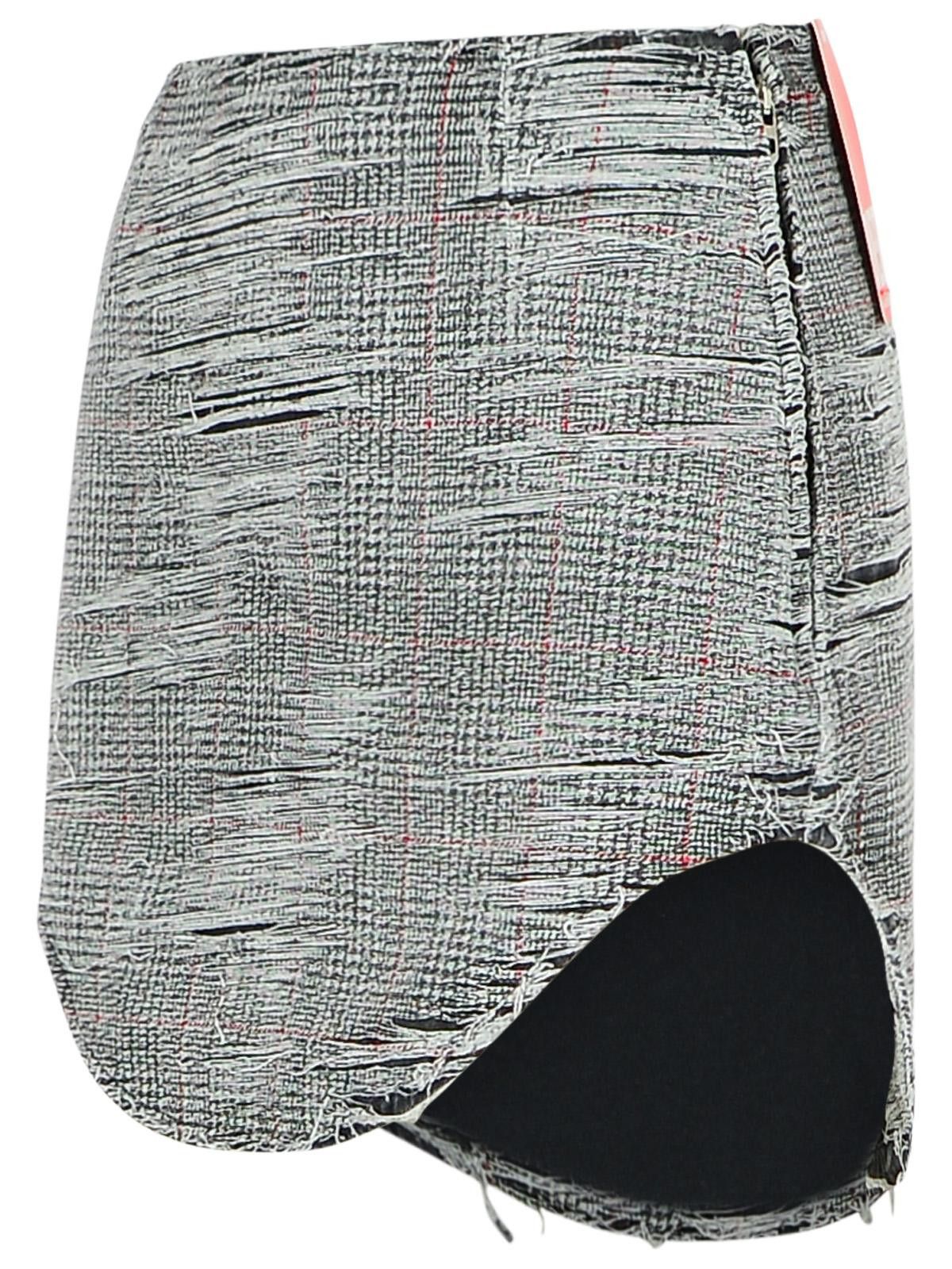 Diesel DIESEL 'Ada' Grey Cotton Miniskirt Size 28" / US 6 / IT 42 - 2 Thumbnail