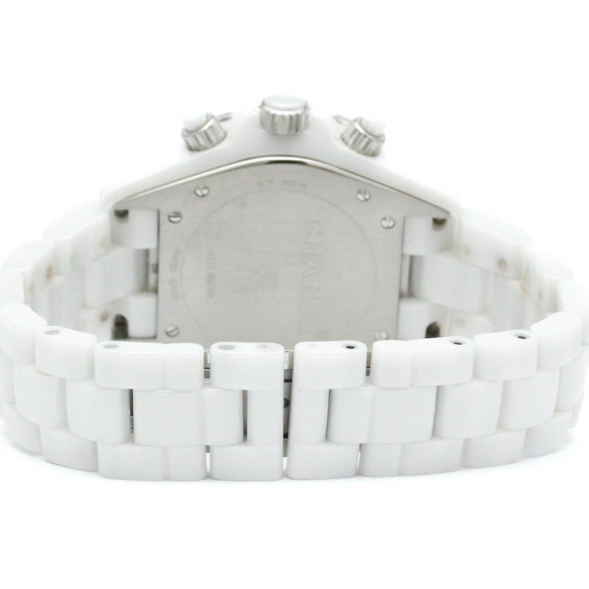 Chanel Polished CHANEL J12 Chronograph Diamond Ceramic Automatic Watch H2009 BF581268 Size ONE SIZE - 5 Thumbnail