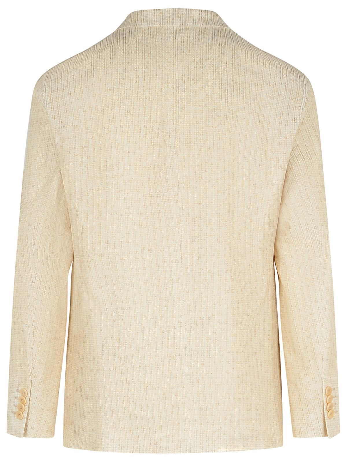Etro ETRO Blazer In Cream Linen Blend Size US M / EU 48-50 / 2 - 3 Thumbnail