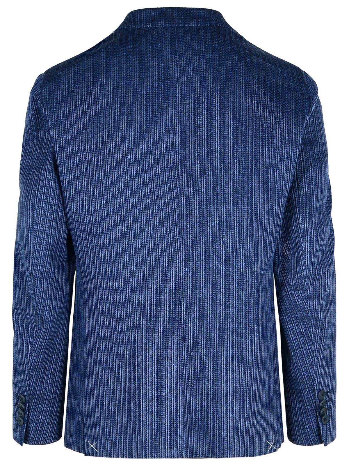 Etro ETRO Blazer In Blue Linen Blend Size US M / EU 48-50 / 2 - 3 Thumbnail