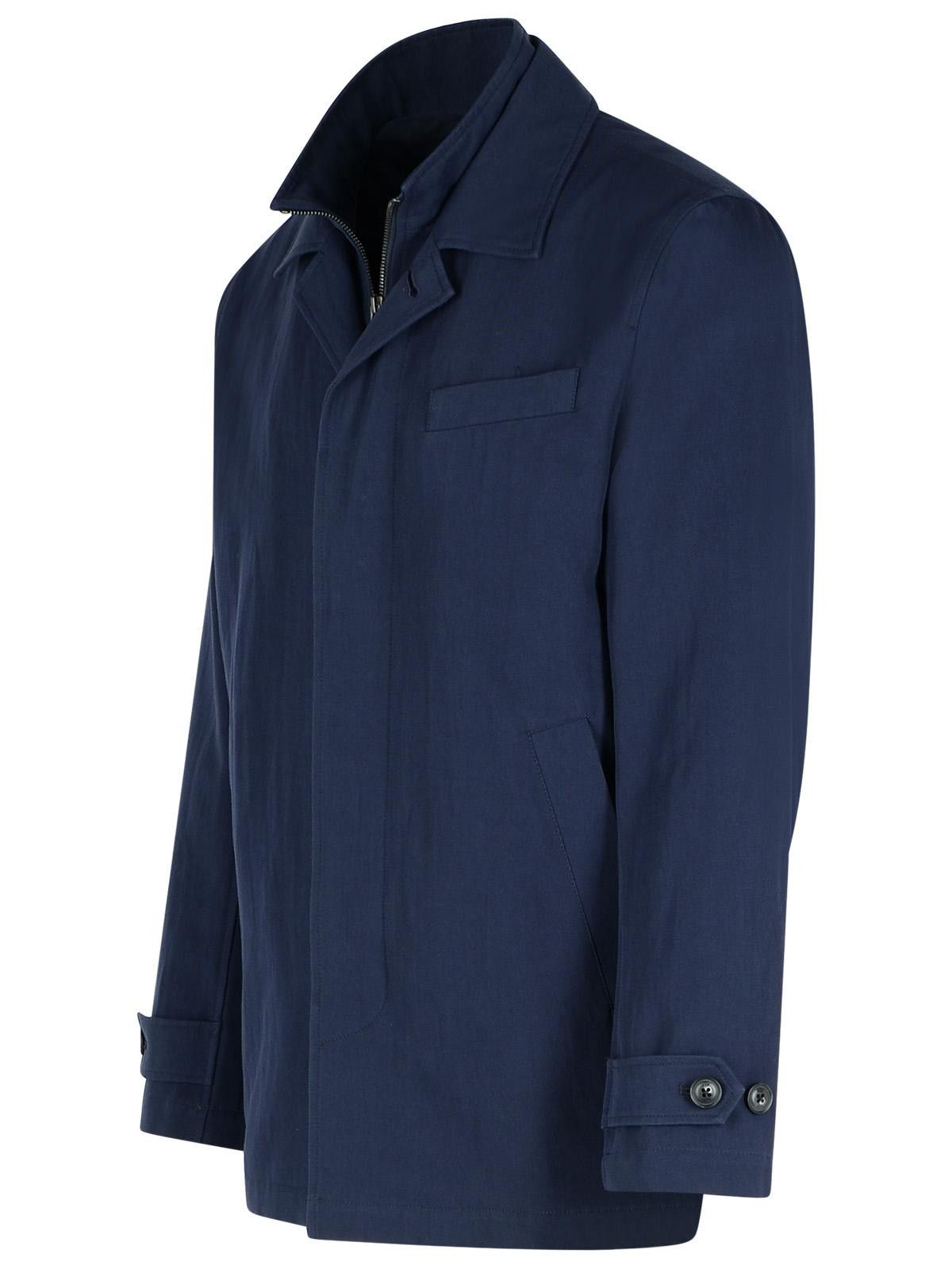 Fay FAY 'Morning' Blue Cotton Jacket Size US L / EU 52-54 / 3 - 2 Thumbnail