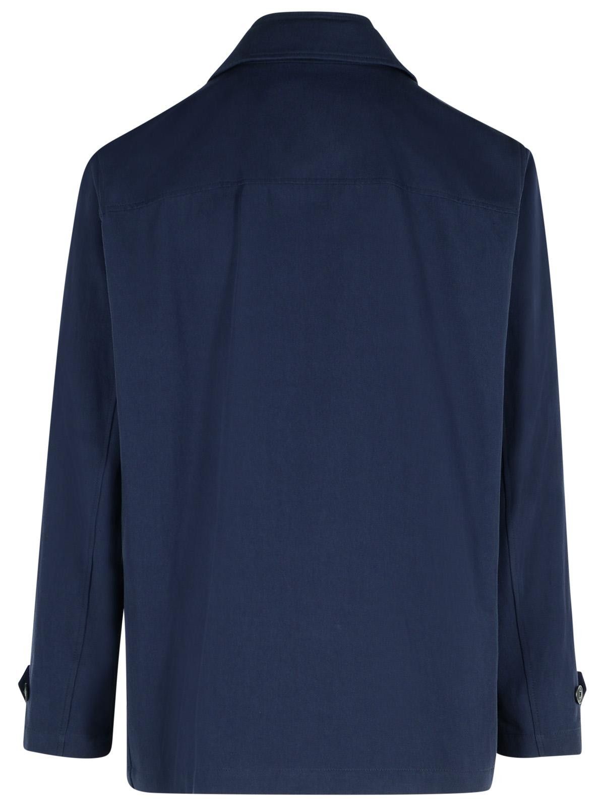 Fay FAY 'Morning' Blue Cotton Jacket Size US L / EU 52-54 / 3 - 3 Thumbnail