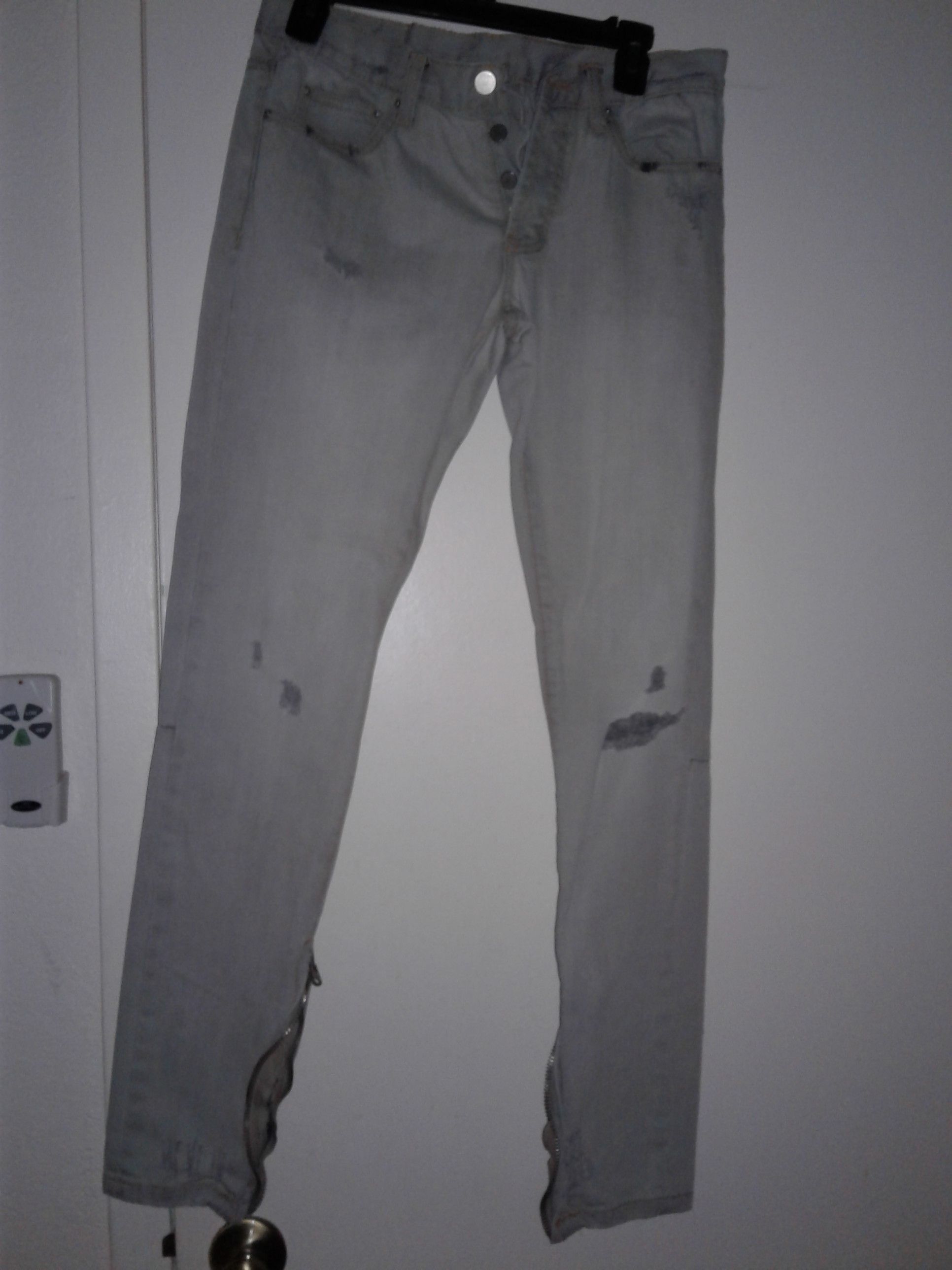 MNML MNML Zipper Denim Grey Size US 29 - 1 Thumbnail