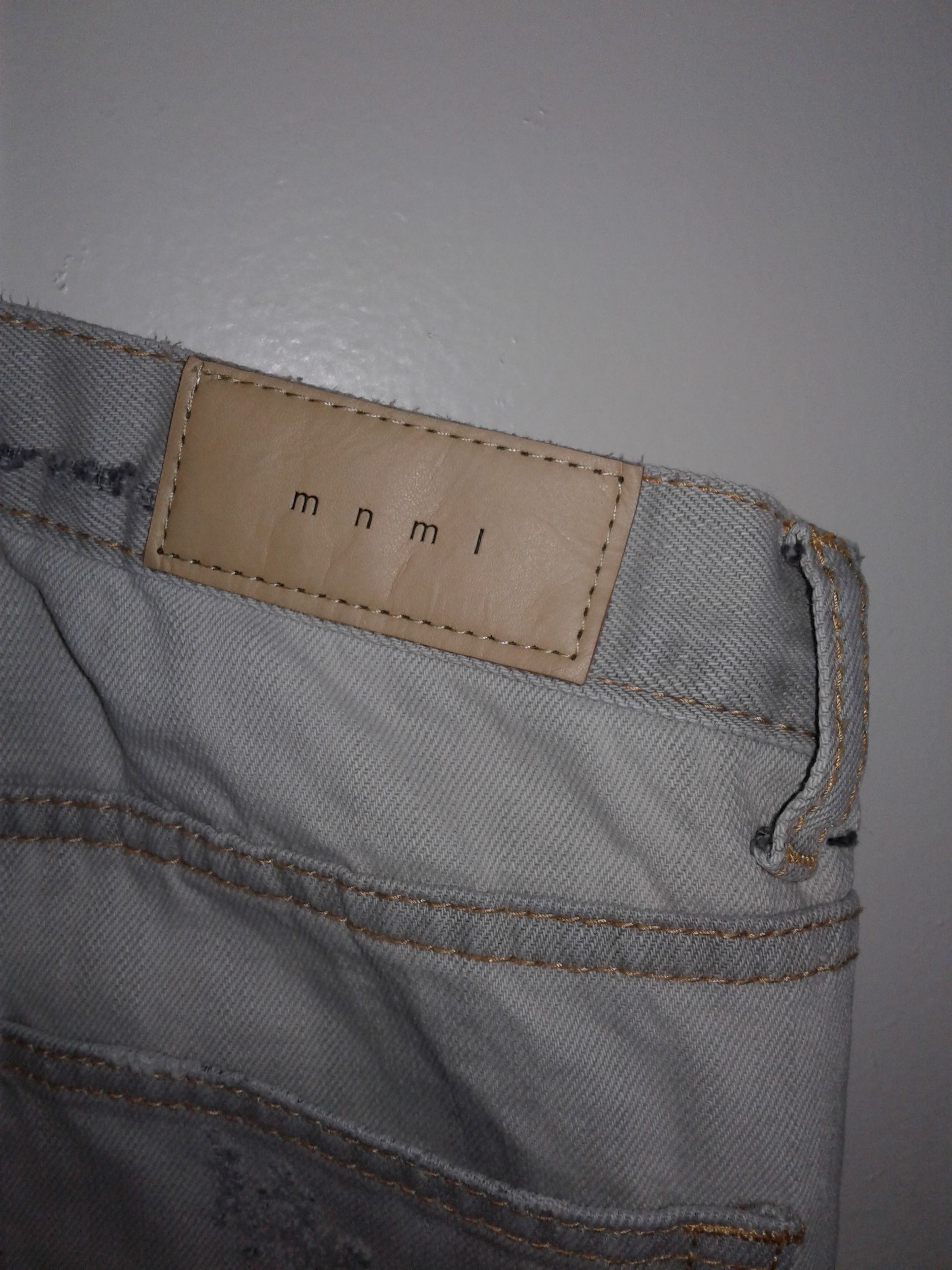 MNML MNML Zipper Denim Grey Size US 29 - 3 Thumbnail