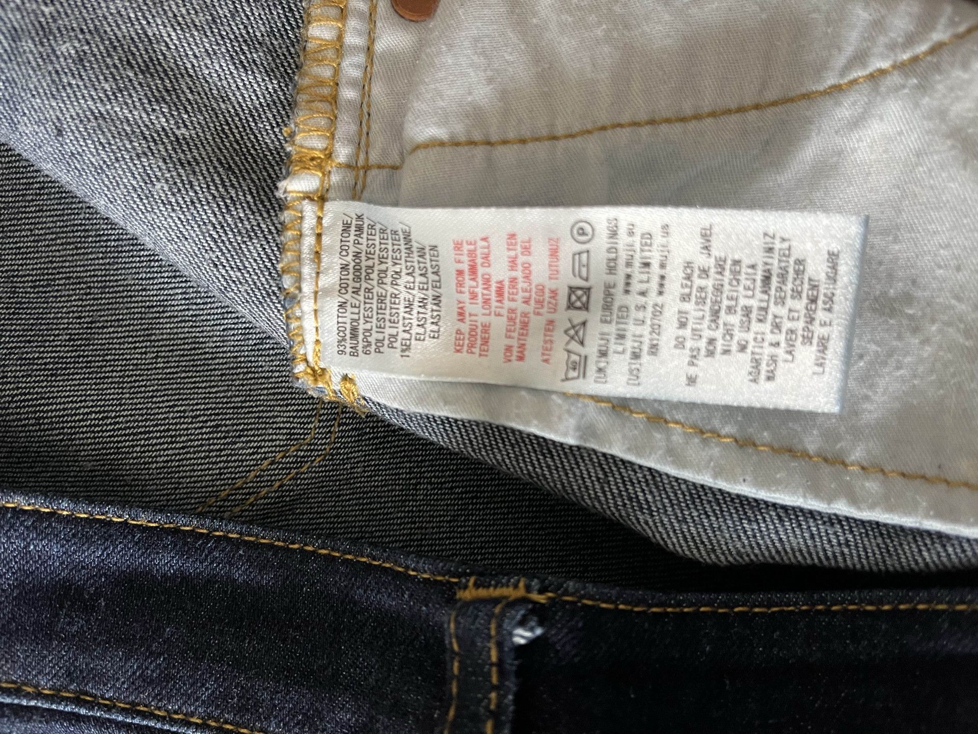 Muji Muji Slim Jeans Size 32" / US 10 / IT 46 - 3 Thumbnail