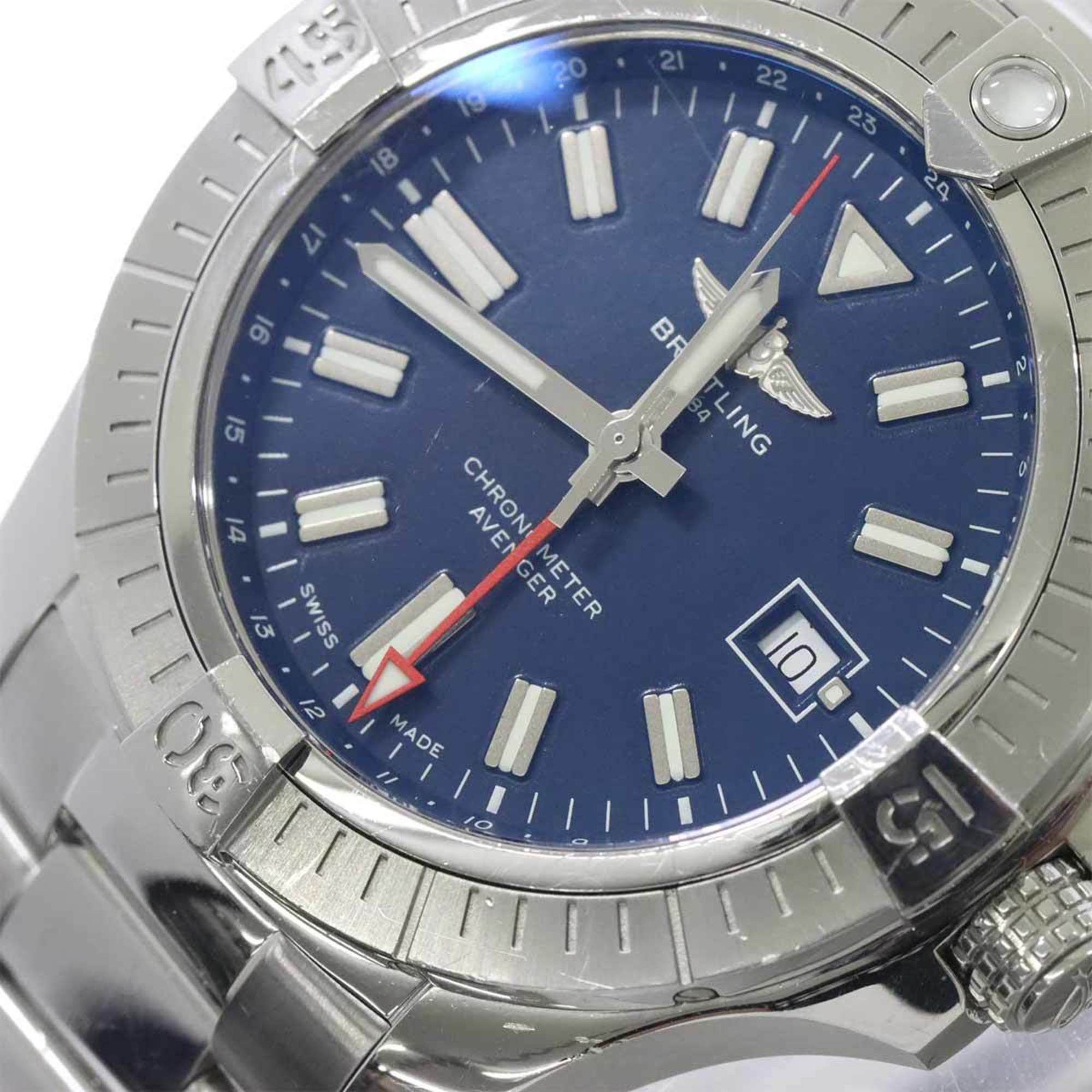 Breitling BREITLING Avenger2 GMT A32395 Men's Watch Date Blue Automatic Self-Winding Size ONE SIZE - 8 Thumbnail