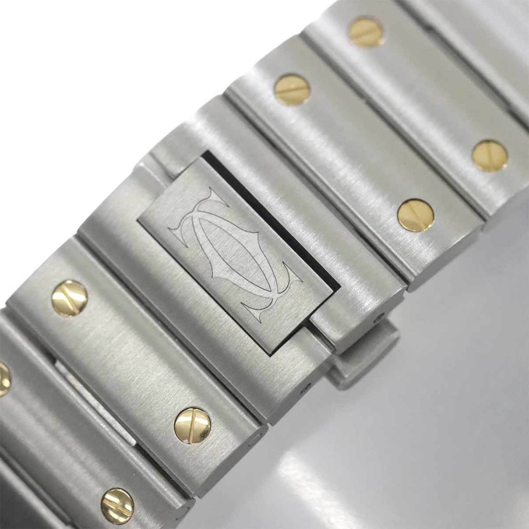 Cartier Cartier Santos de LM Combi W2SA0030 Men's Watch Date Grey K18YG Automatic Size ONE SIZE - 6 Thumbnail