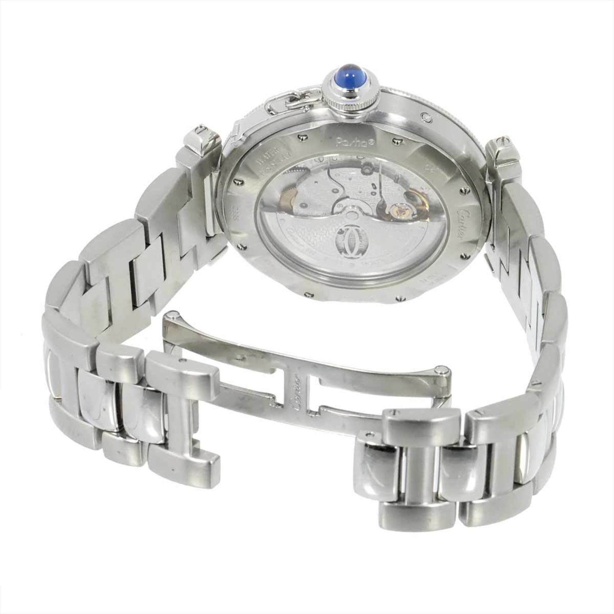 Cartier Cartier Pasha 38mm GMT W31037H3 Men's Watch Date Silver Automatic Size ONE SIZE - 5 Thumbnail