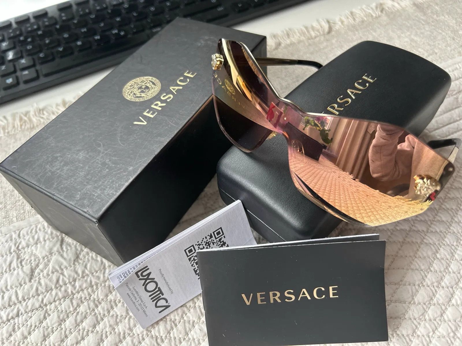 Versace Versace VE2182 122526F Glasses Size ONE SIZE - 2 Thumbnail