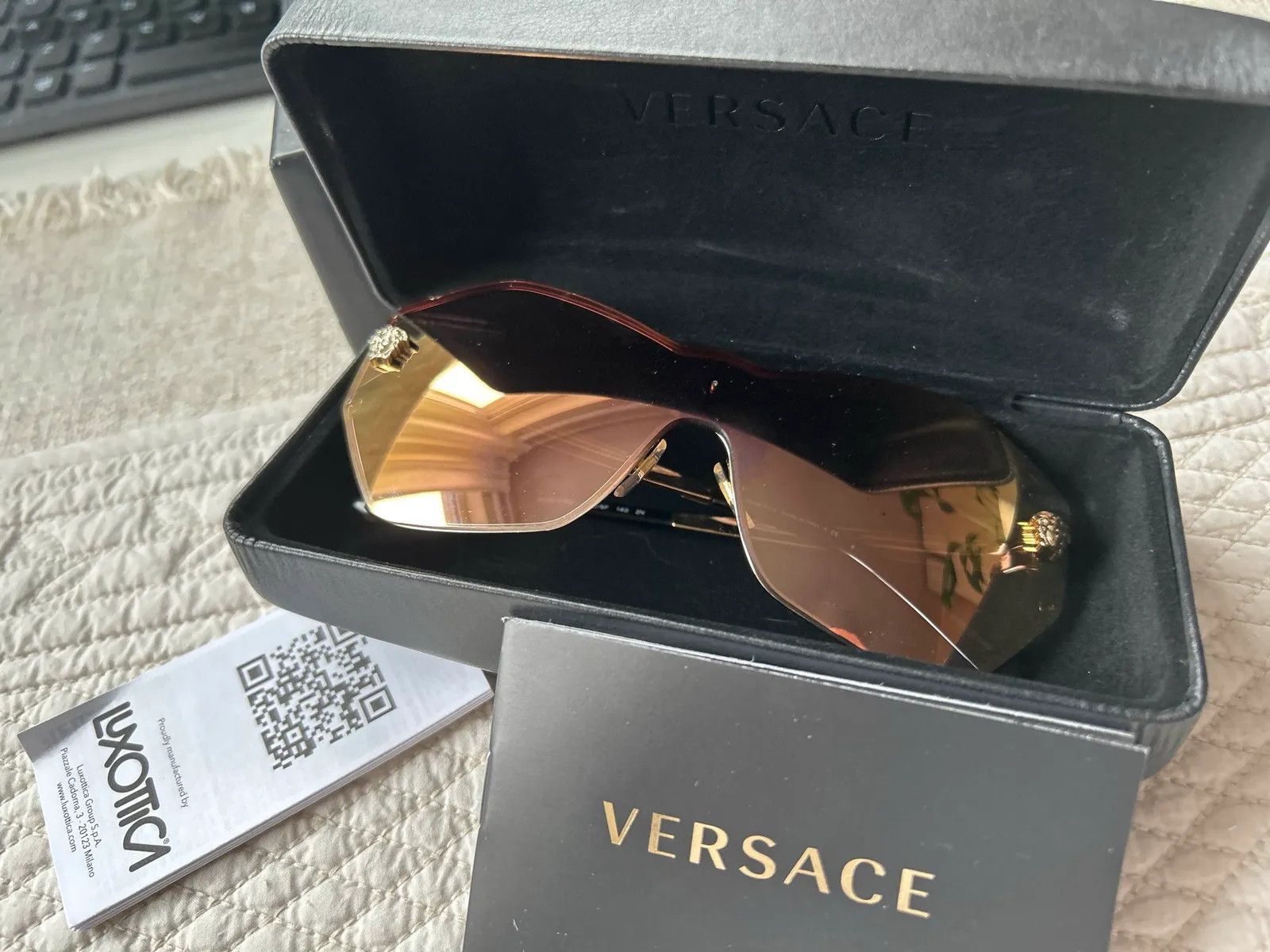 Versace Versace VE2182 122526F Glasses Size ONE SIZE - 4 Thumbnail